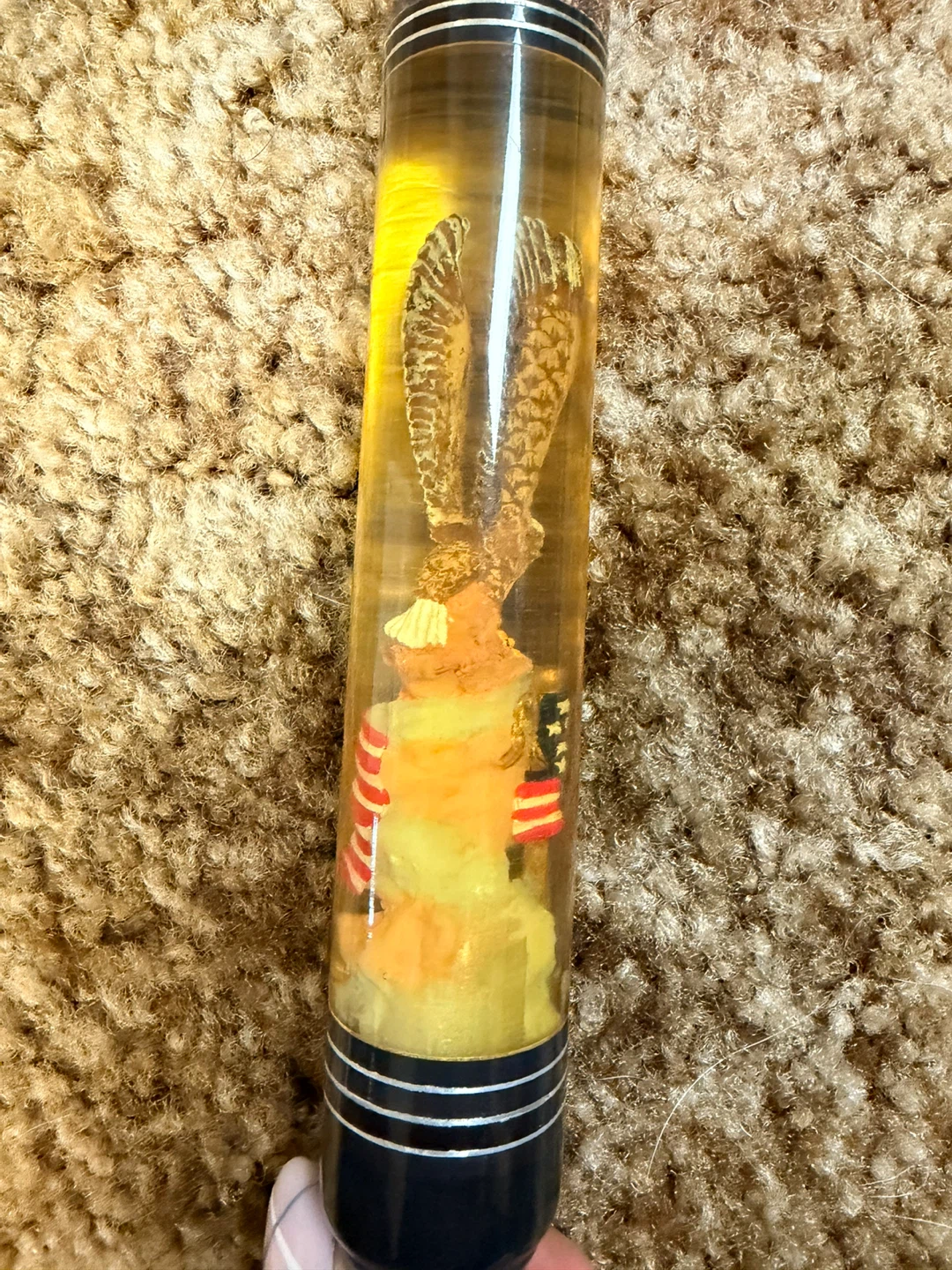 58” Decorative Eagle Pool Cue w/ Case – Good Condition - photo 4