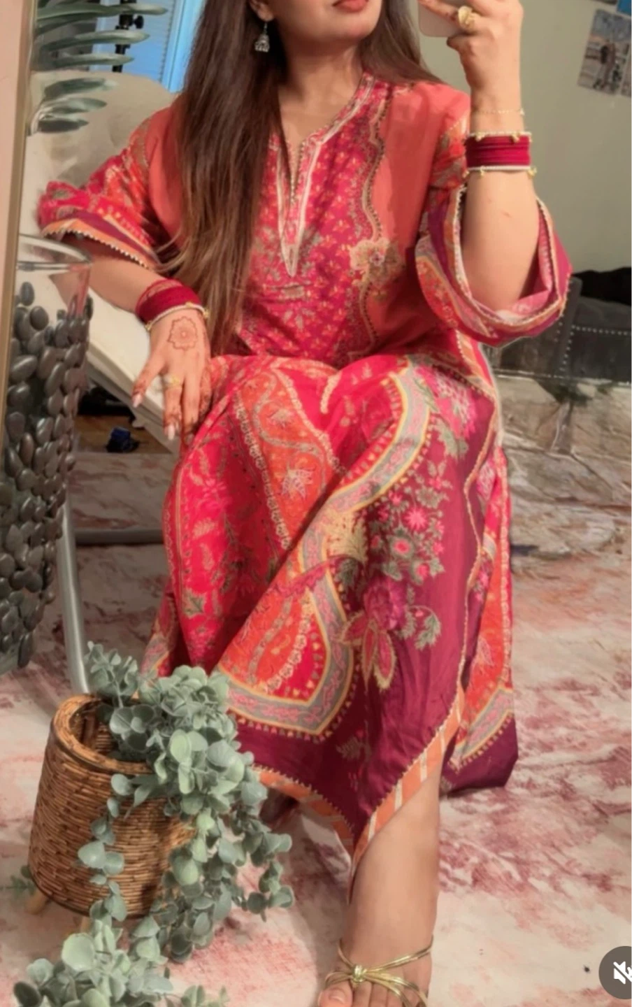 Pakistani ethnic kaftan | eid outfit