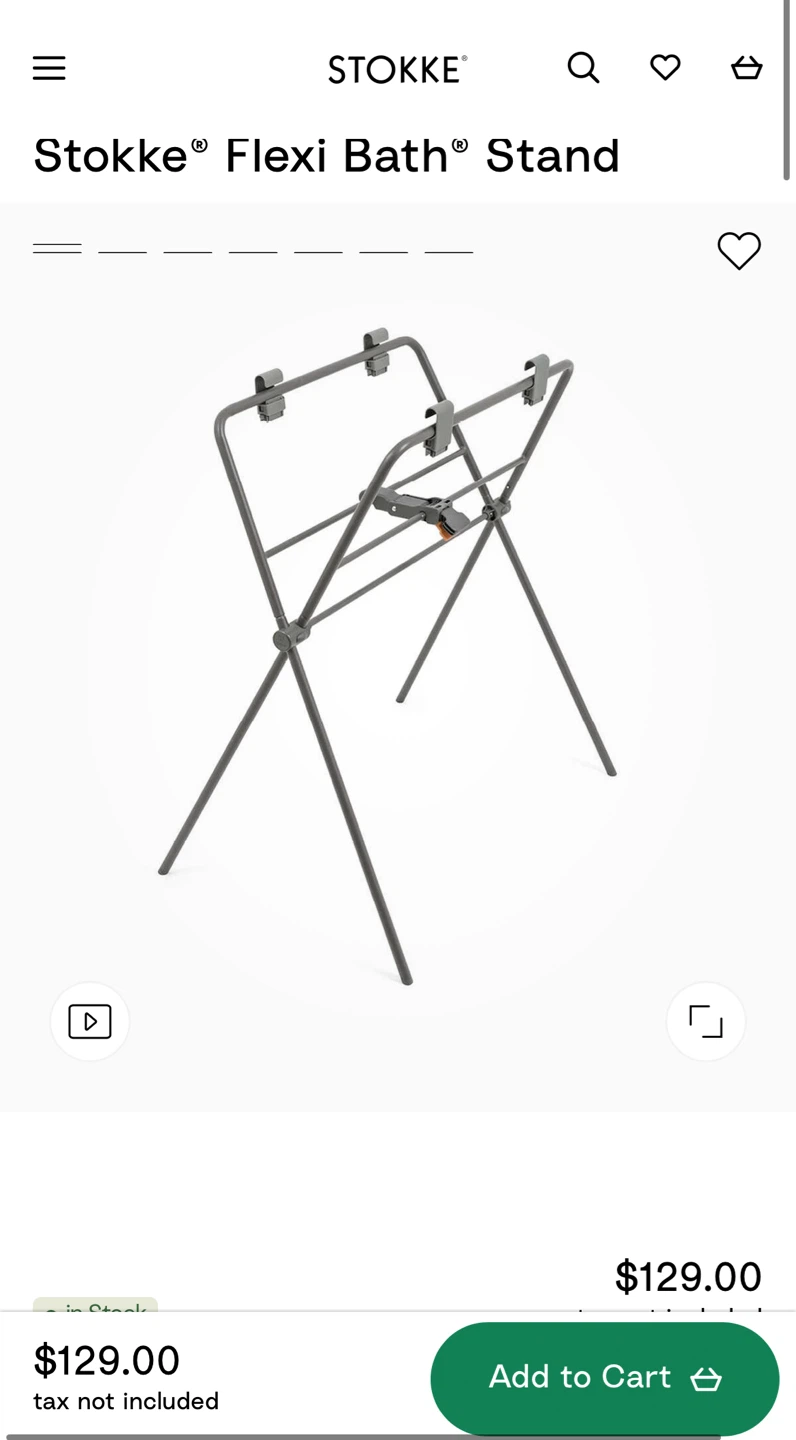 Stokke Flexi Bath Support Stand - Grey