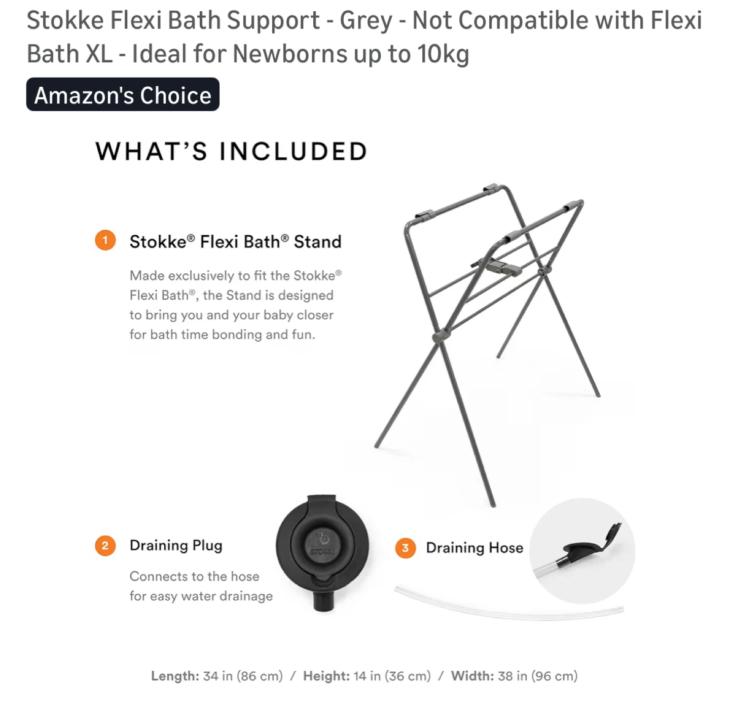Stokke Flexi Bath Support Stand - Grey - photo 4