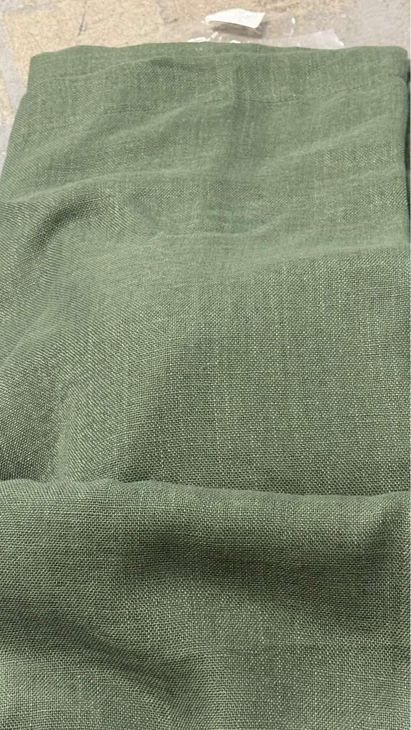 Brand new Olive Green Linen Blend Curtains (2 Panels) - 52"x84" - photo 5