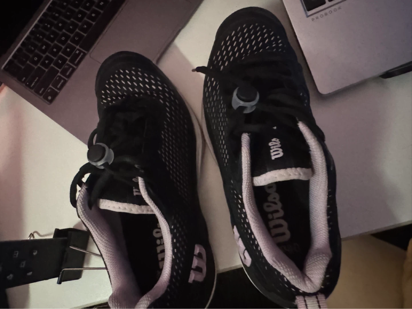 Wilson Women's Tennis Shoes Black/Pink Size 8