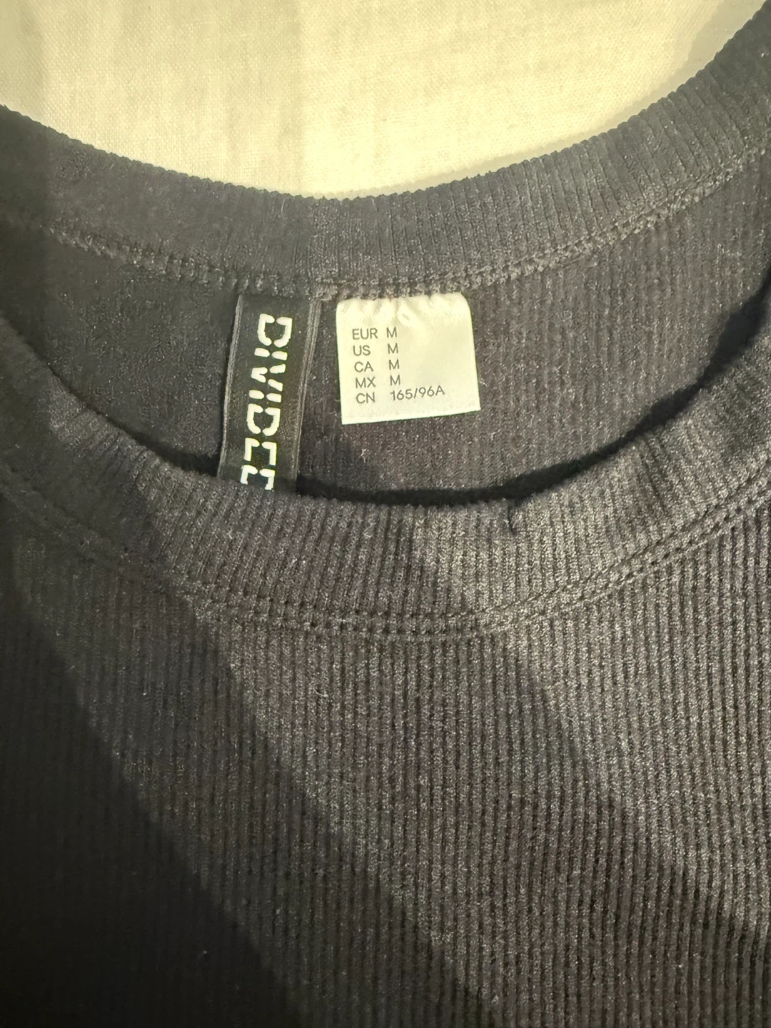 Divided by H&M Black Ribbed Tank Top - Size M - photo 2