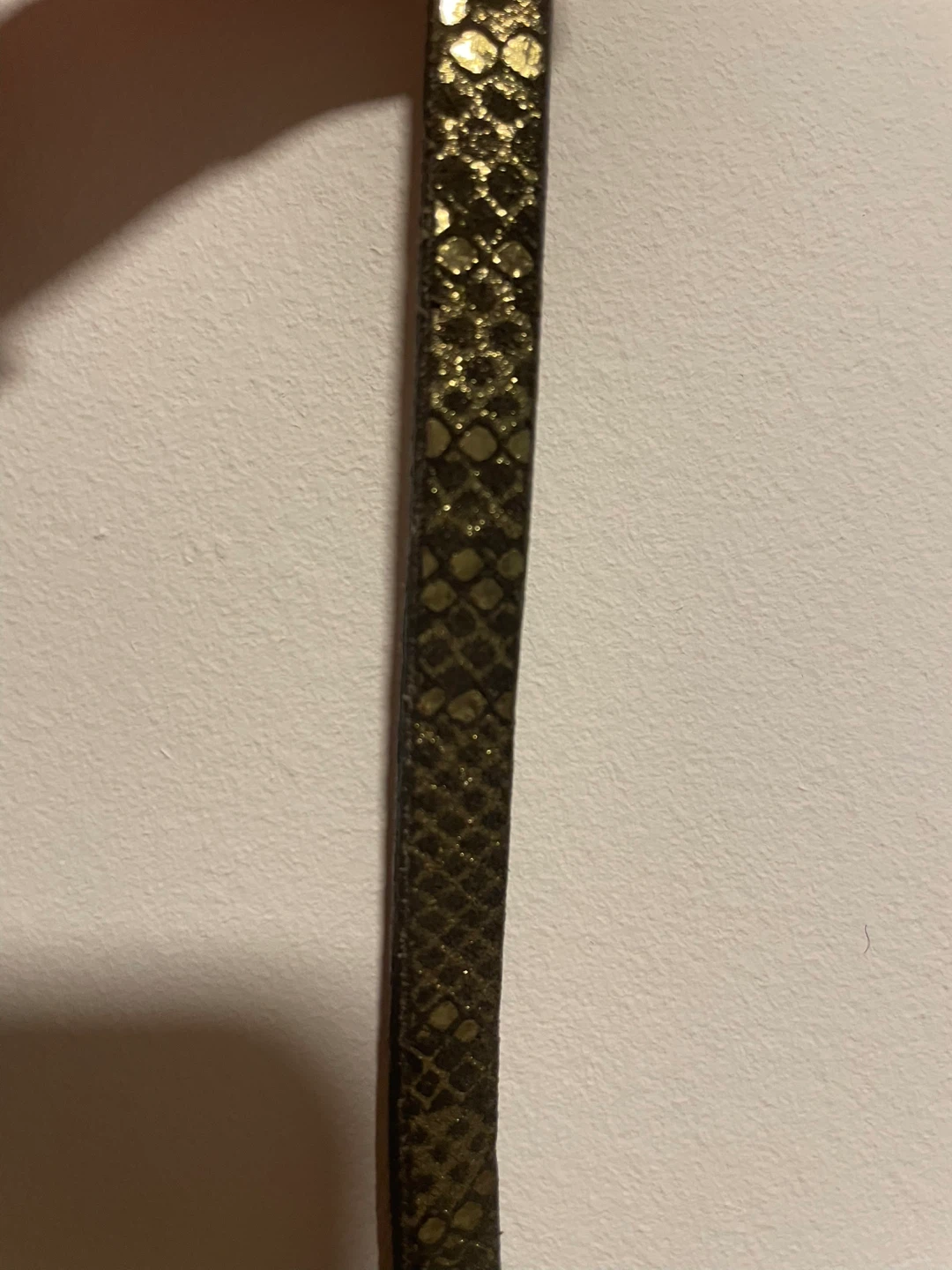 Banana republic gold snakeskin leather belt - photo 3