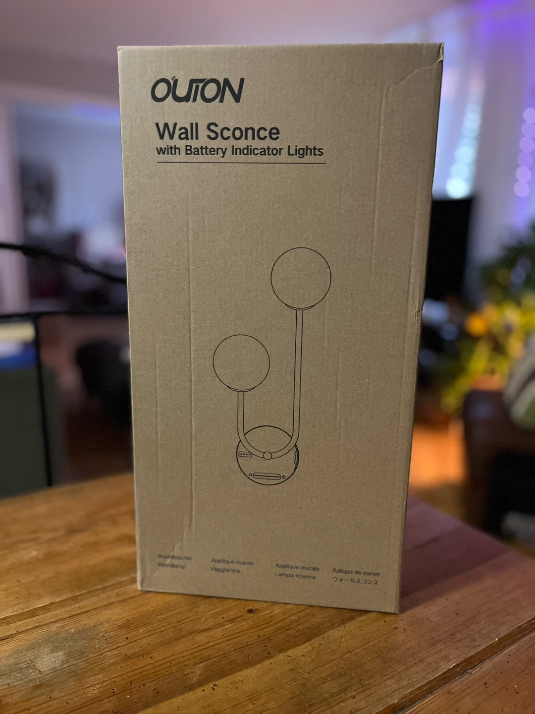 Gold Wall Sconce Set – Battery Operated with Remote (New) - photo 3
