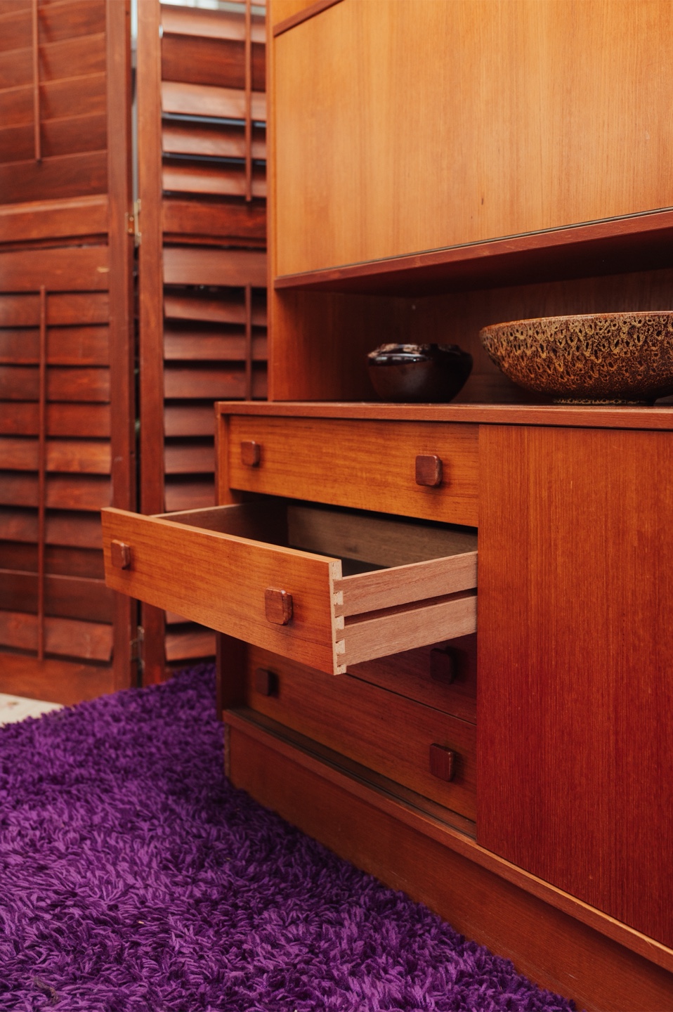 Domino Møbler Teak Wall Unit with Record Storage - photo 4