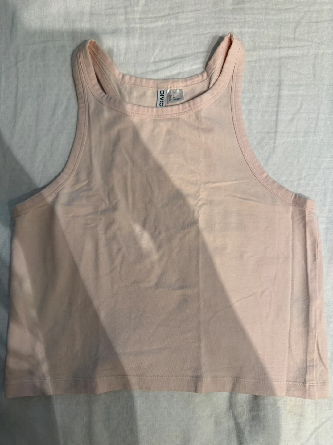 Divided H&M light pink tank top - Size M