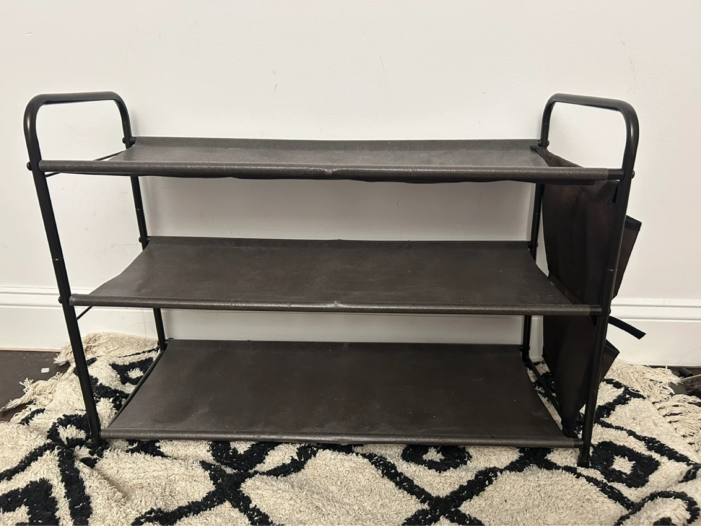 Shoe Rack Organizer with Side Pockets