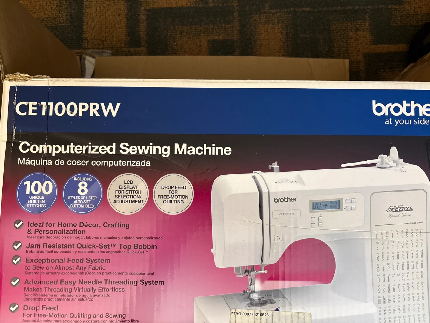 Brother CE1100PRW Computerized Sewing Machine - photo 4