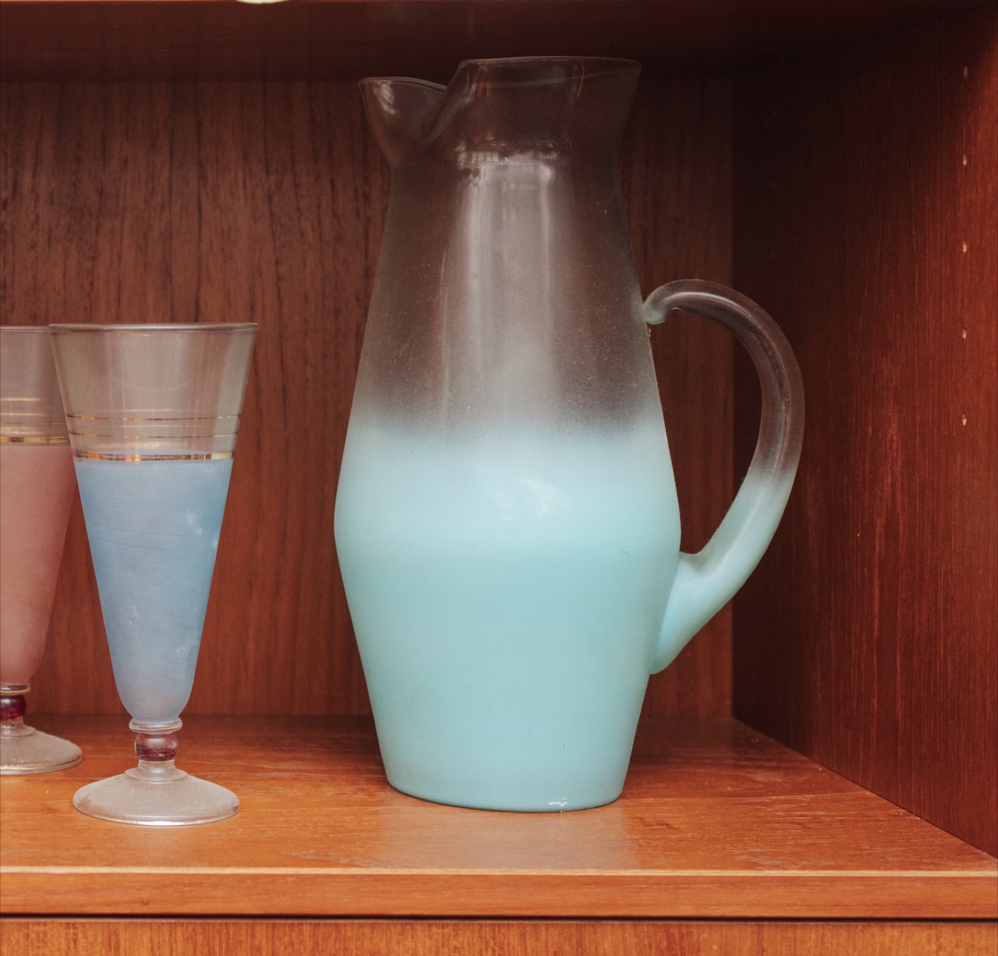 Palm Beach Energy • 1960s Blendo Pastel Glassware Cocktail Set - photo 3