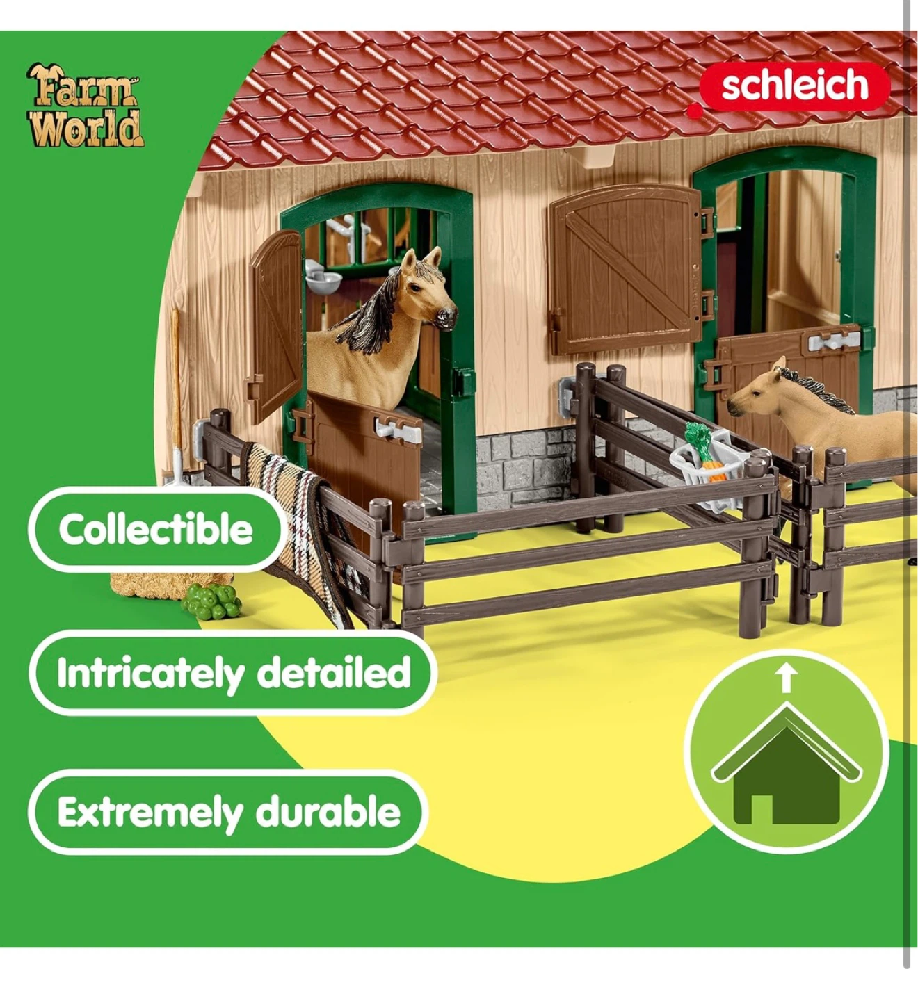 Schleich Farm World Horse Stable Playset - photo 3