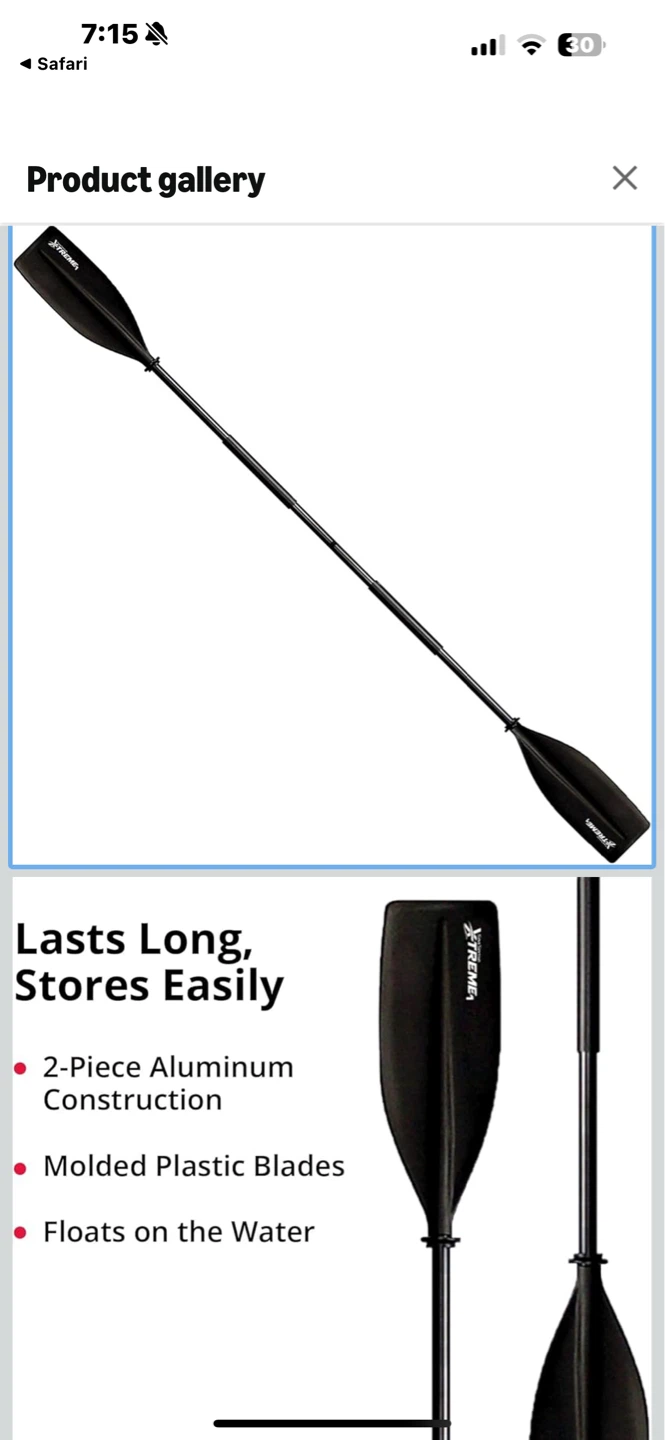Aqua Bound "SeaSense Original" Kayak Paddle - photo 2