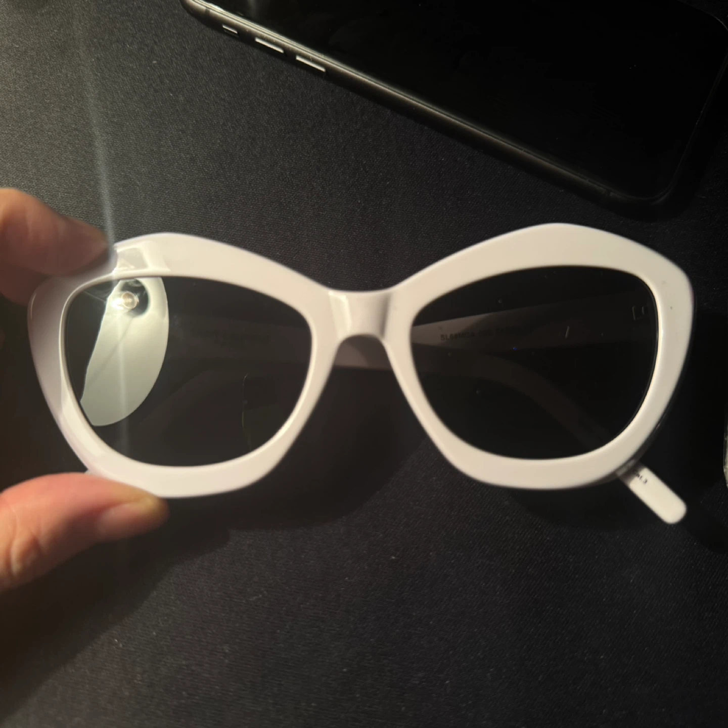 Saint Laurent Paris White Sunglasses