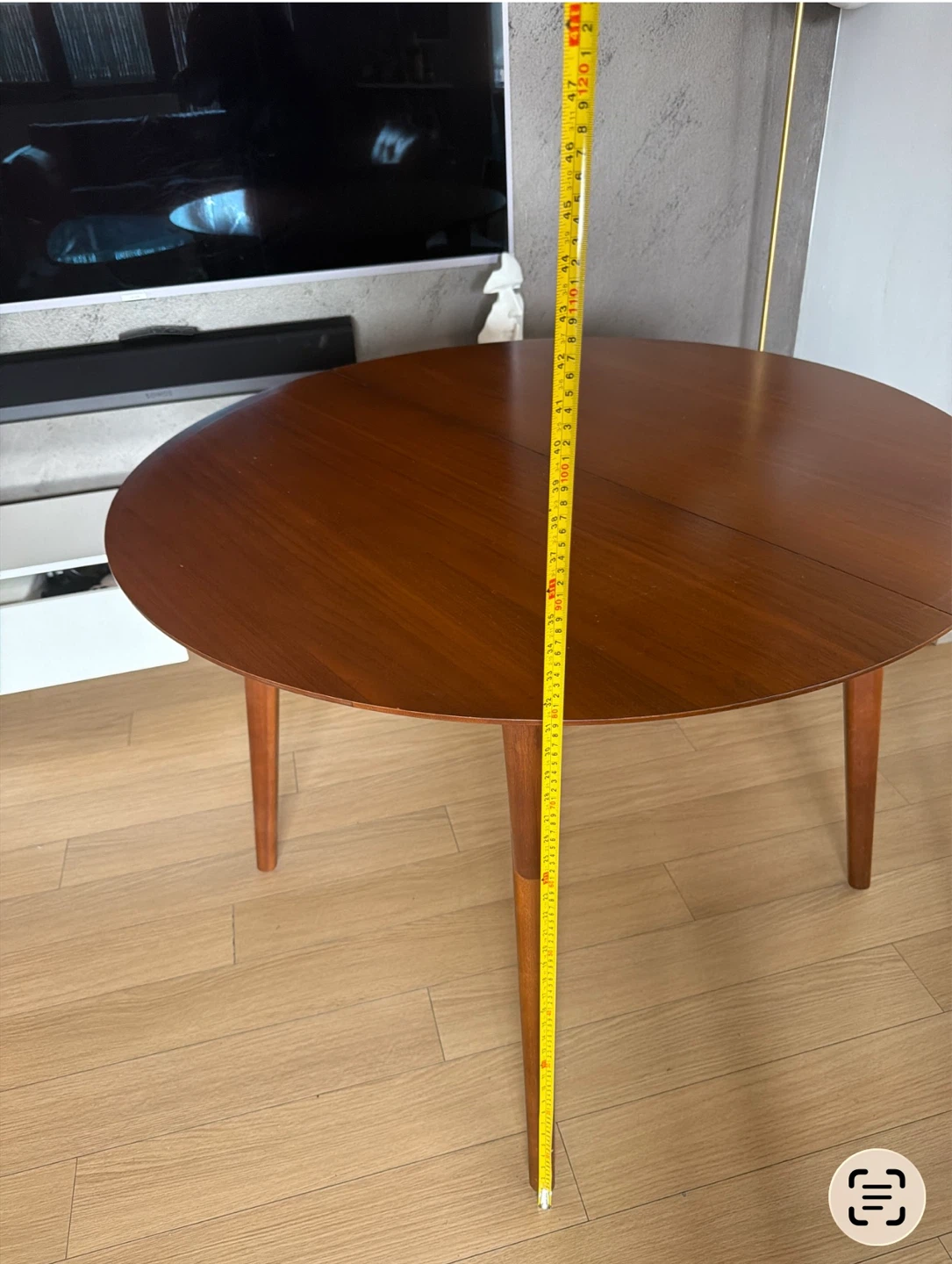 Round Wood Dining Table - photo 2