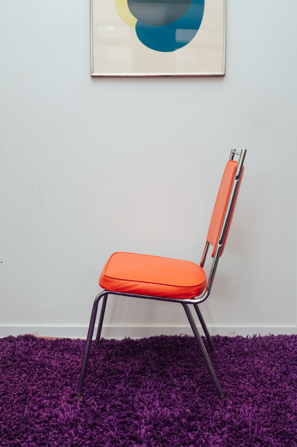 Tangerine Dream Vintage Dinette Chair Pair —INCREDIBLE CONDITION - photo 5