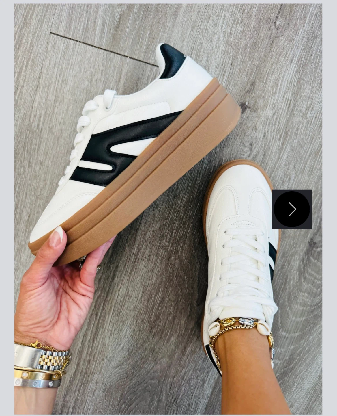 White and Black Sneakers - photo 5