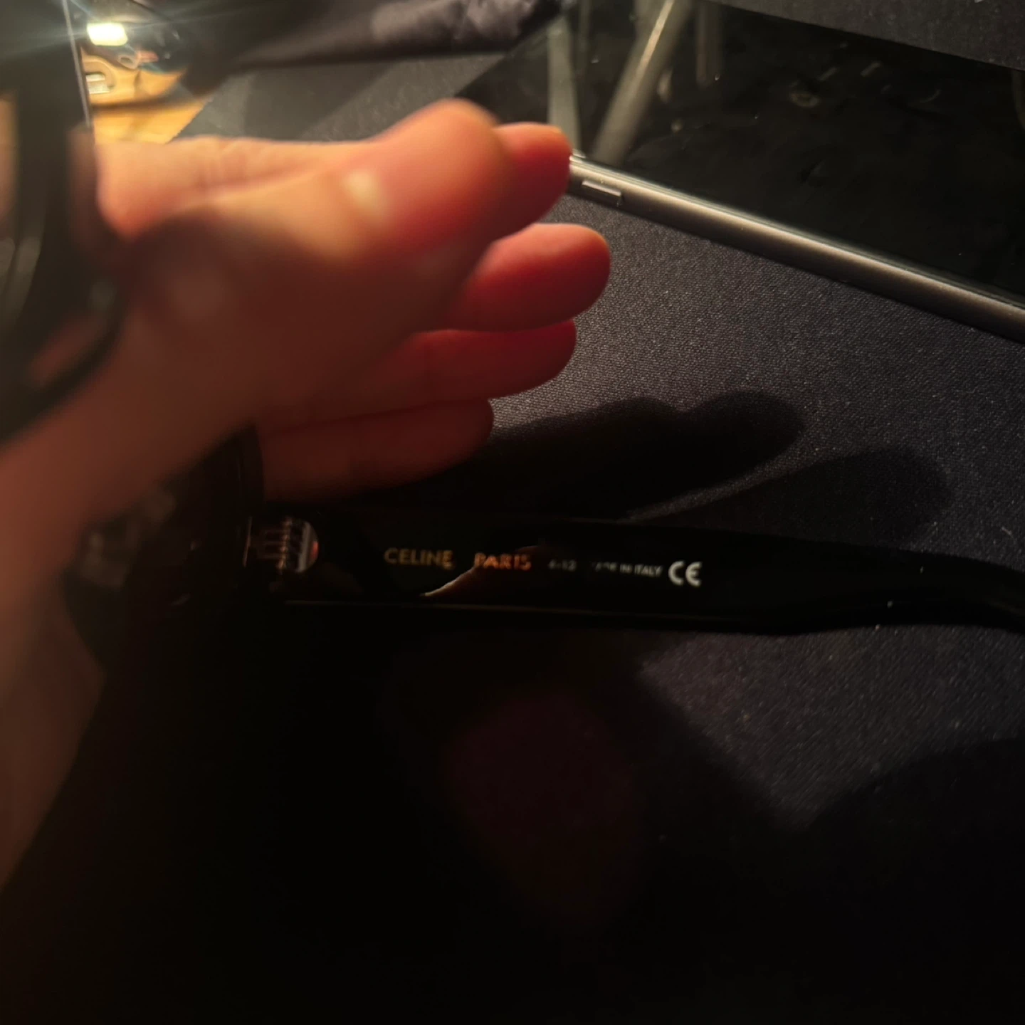 Celine Paris Black Oval Sunglasses - photo 4