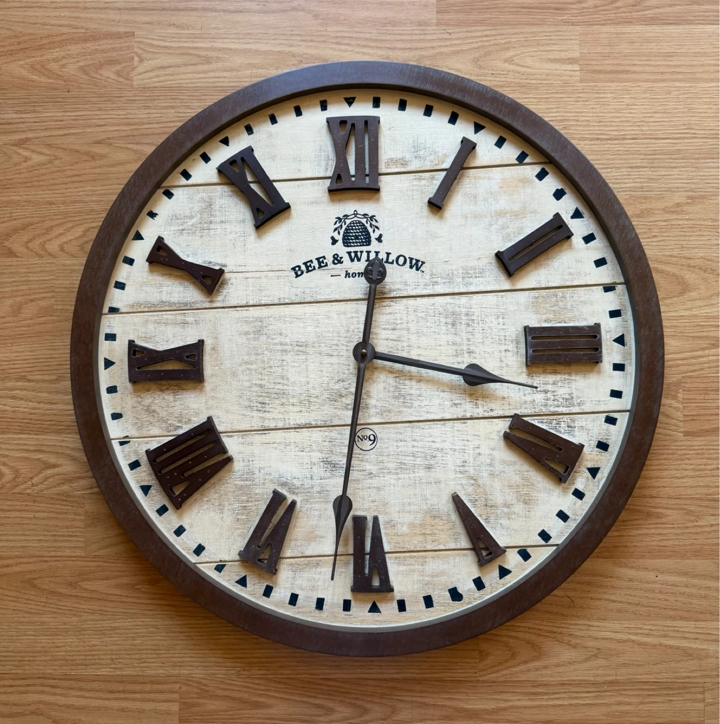Bee & Willow Home Large Roman Numeral Wall Clock