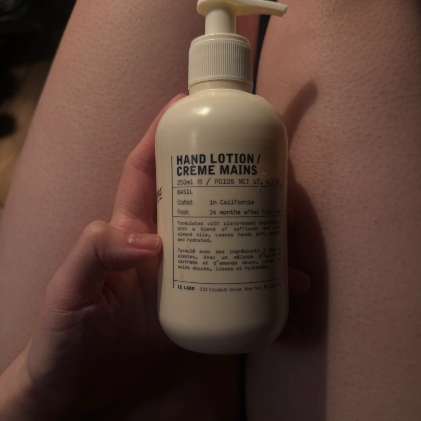 Le Labo Basil Hand Lotion Creme Mains 250ml
