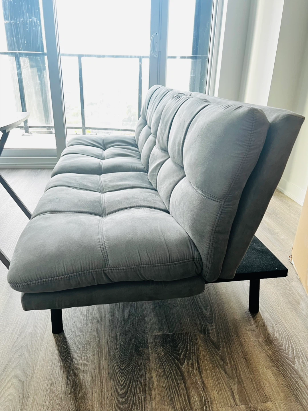 Mainstays Grey Futon Sofa Bed