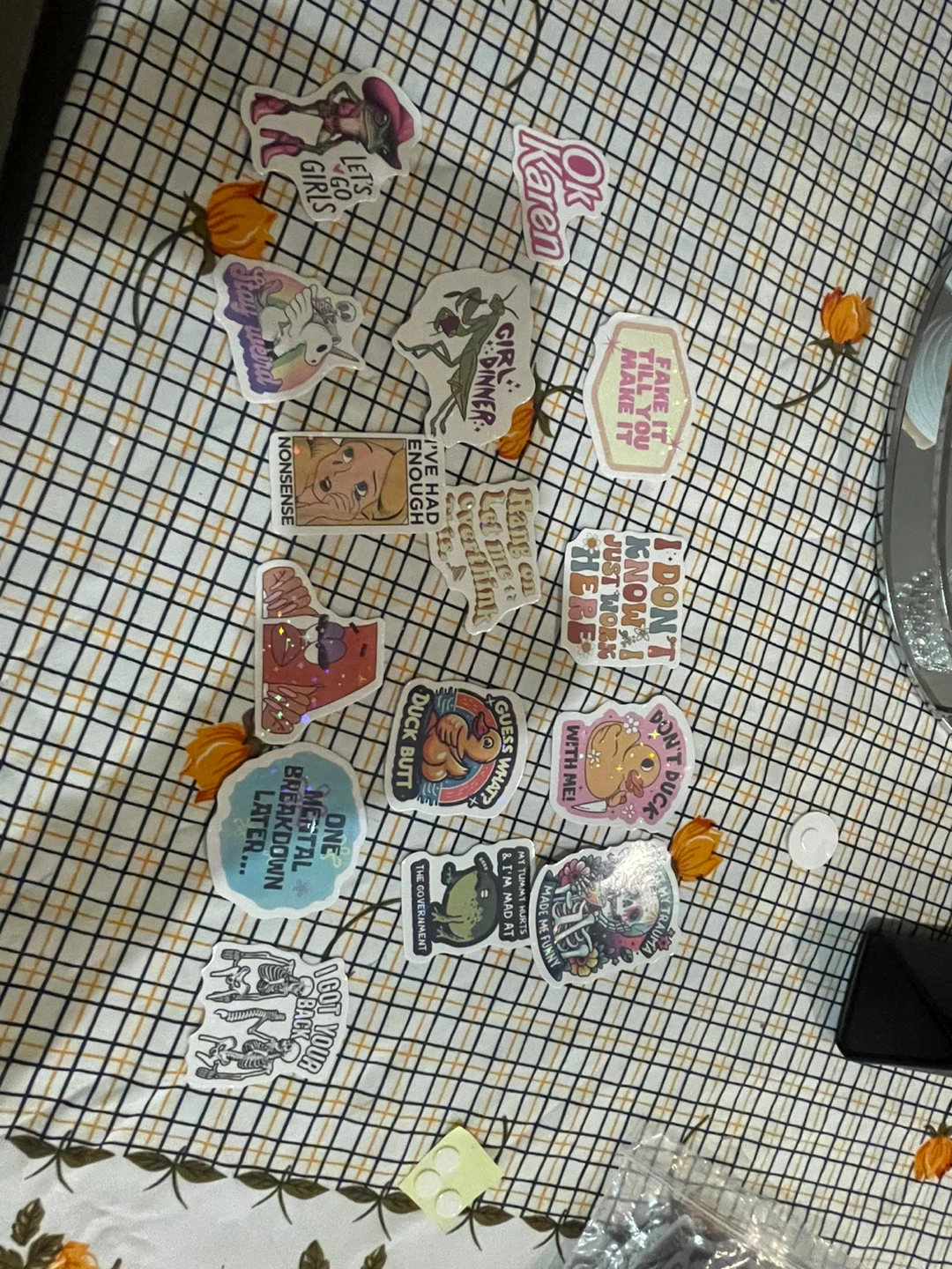 Assorted Funny meme Stickers - Various Designs