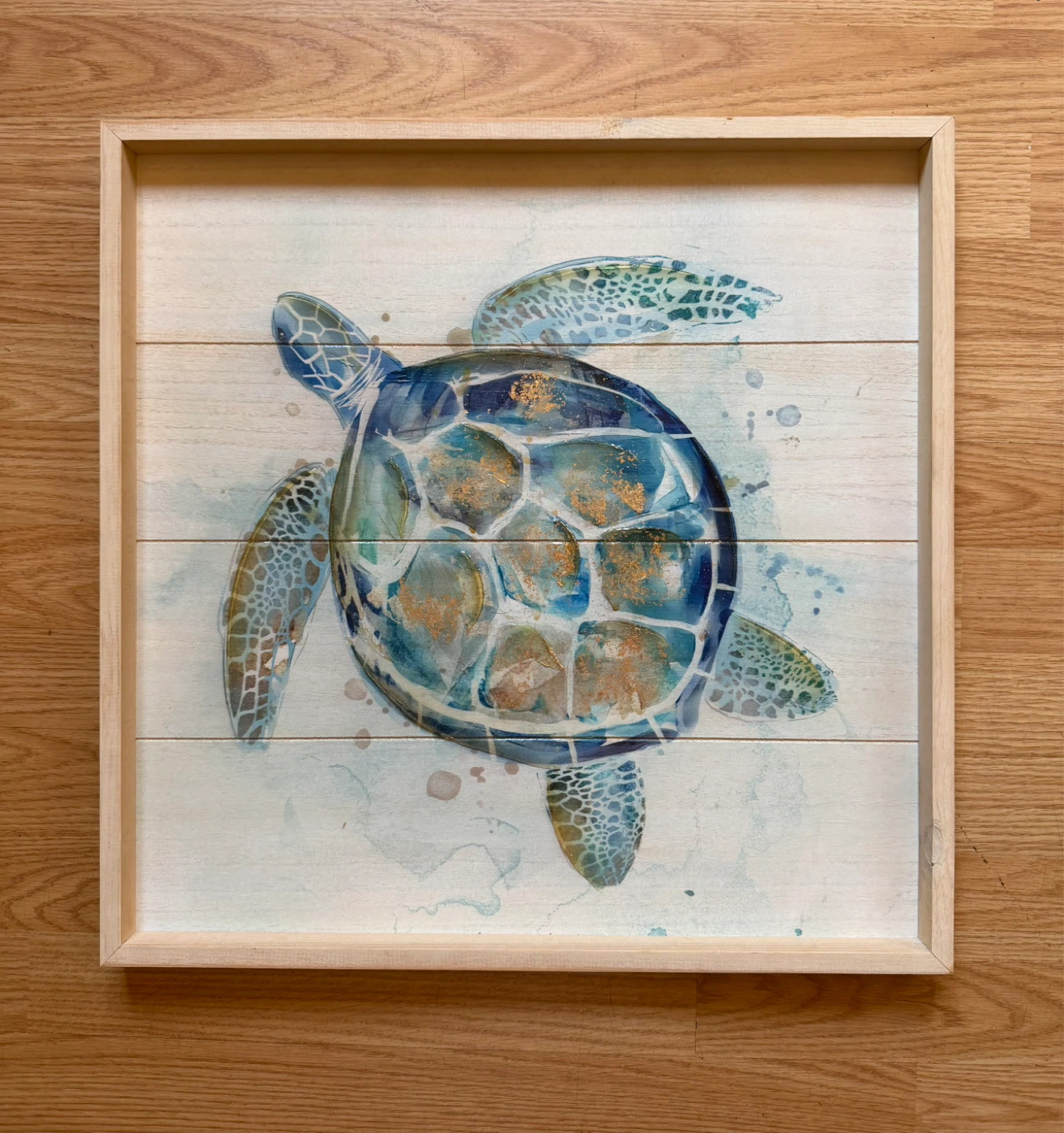 Framed Sea Turtle Wall Art