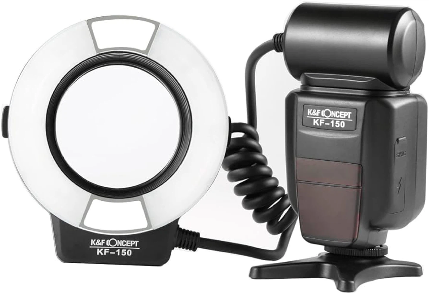 K&F Concept KF-150 Macro Ring Flash Kit with Adapters and Case - photo 2