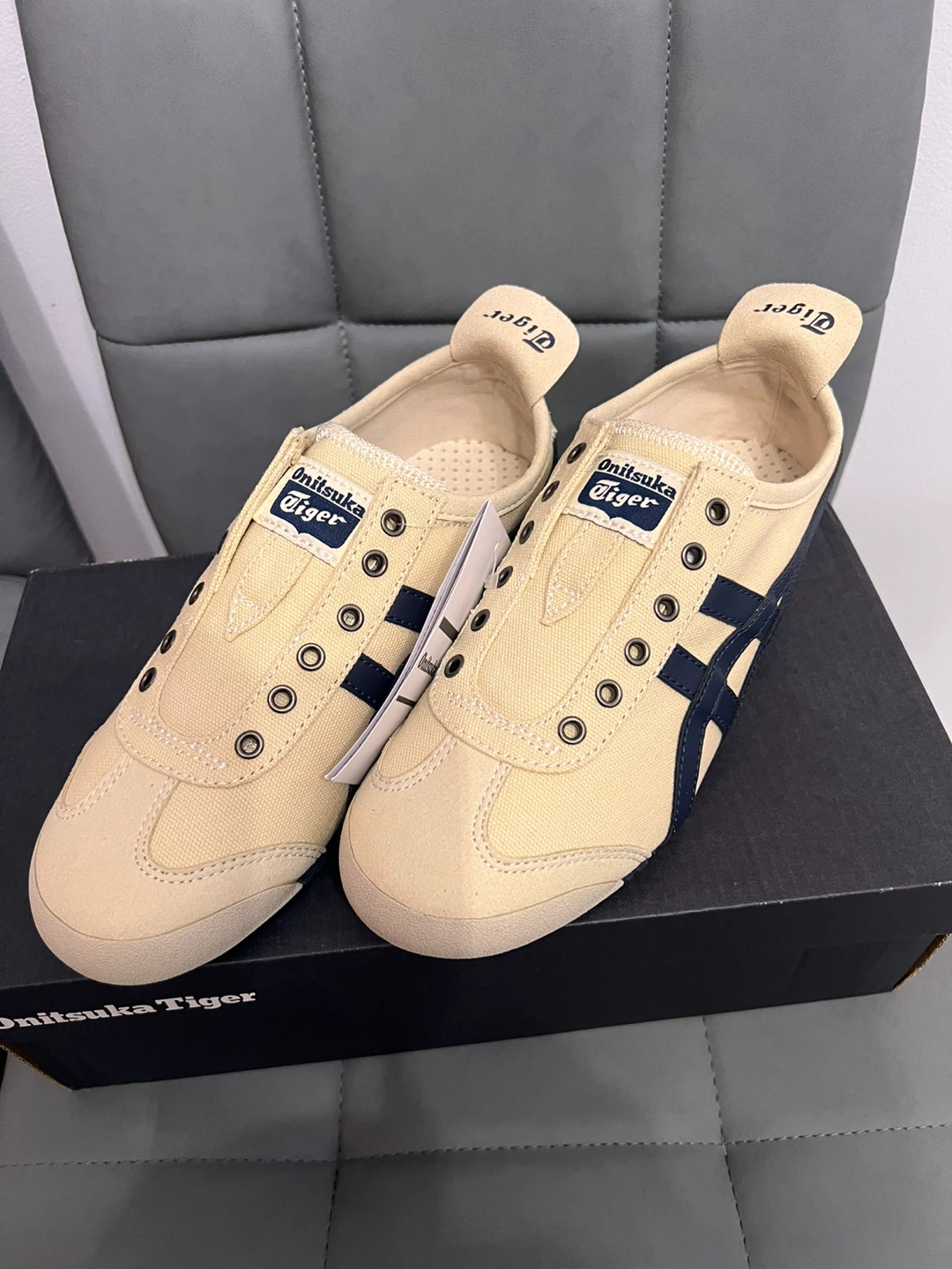Onitsuka Tiger Mexico 66 Slip-On Shoes - Tan/Navy - photo 2