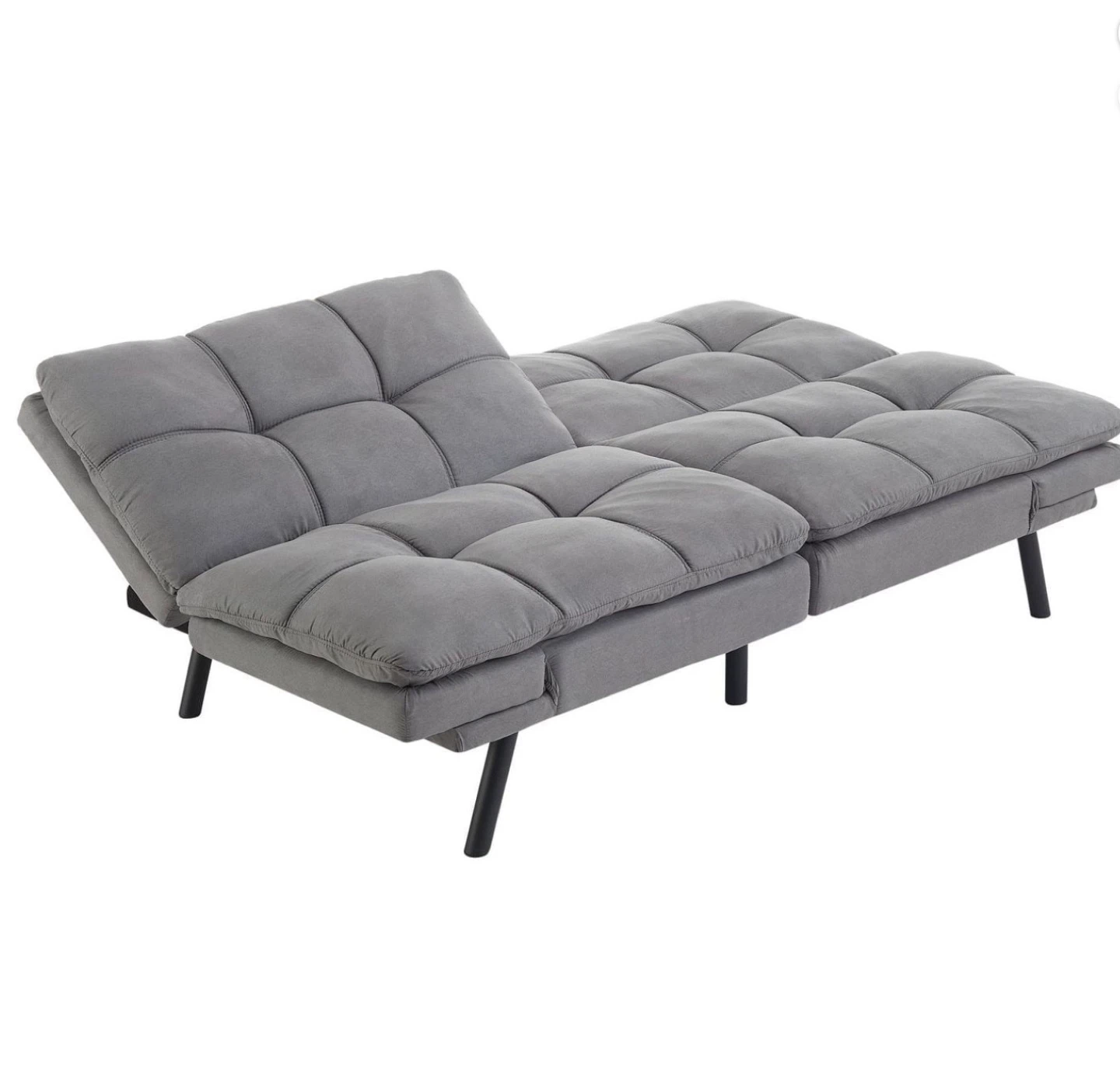 Mainstays Grey Futon Sofa Bed - photo 4