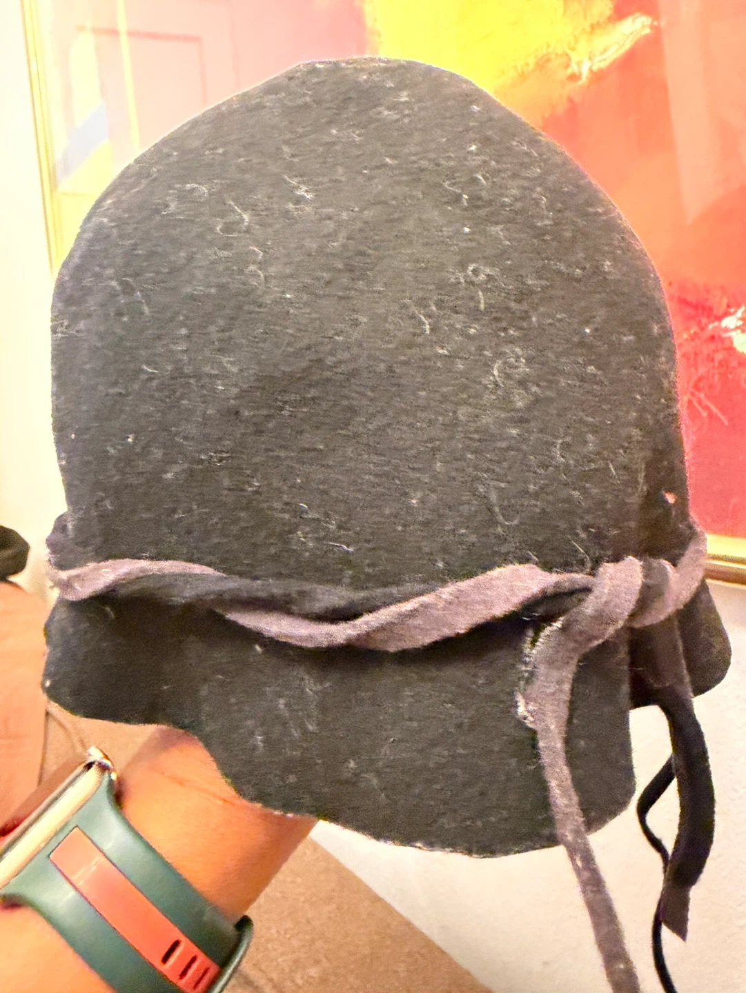 Olive Branch by Frank Olive black felt hat with tie strings - photo 4