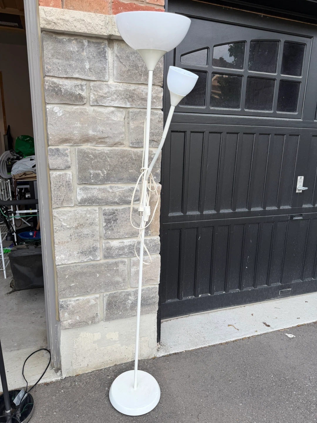 White Floor Lamp with Reading Light