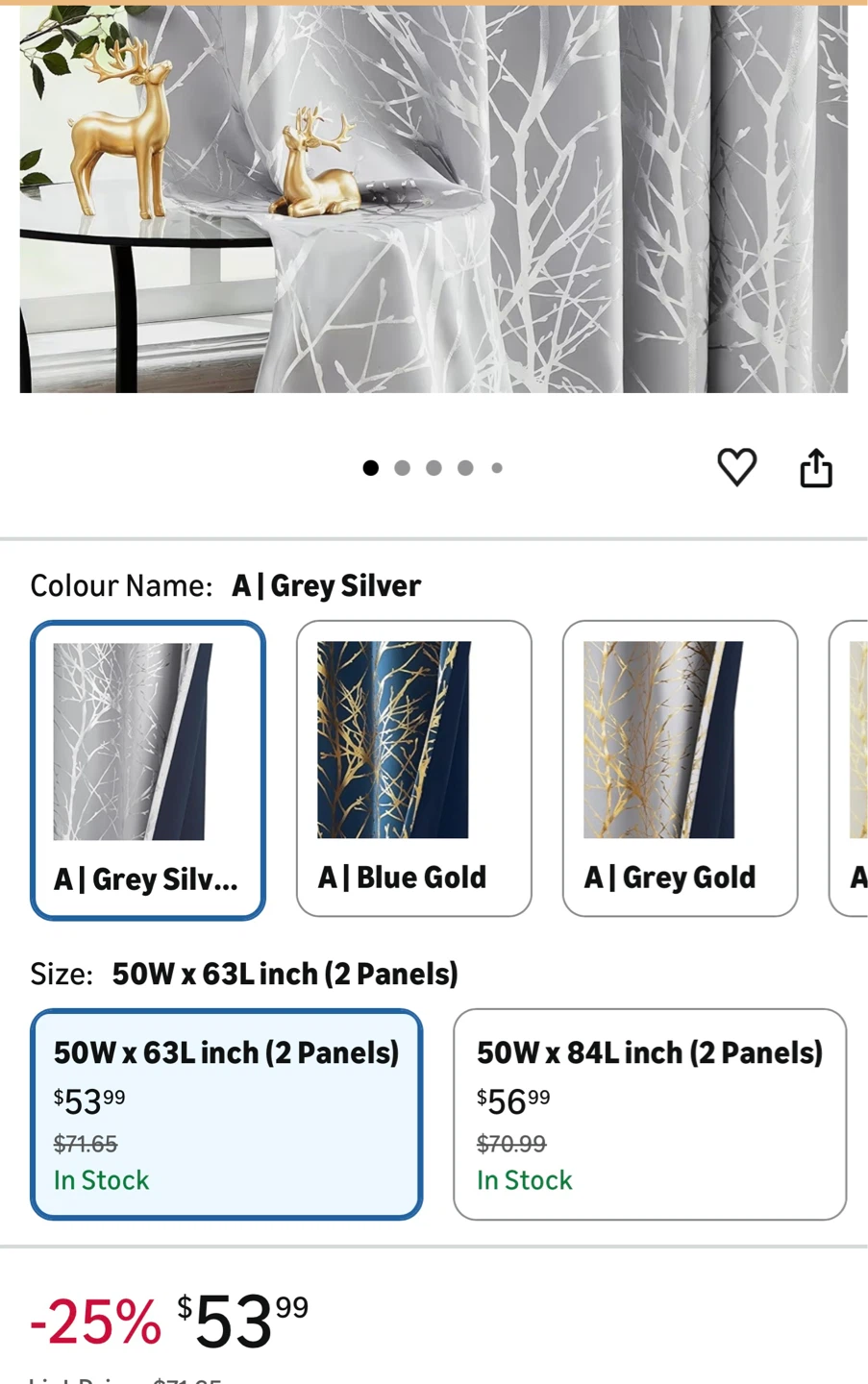 Brand new Grey Silver  Curtains - 50W x 63L Inch - photo 2