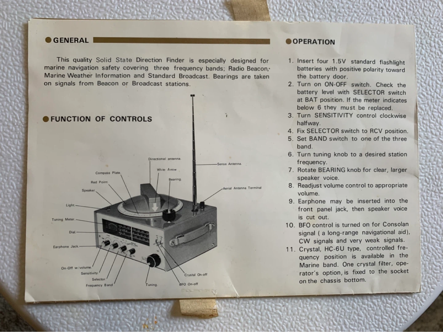 Coastal Navigator FR-662B Direction Finder - photo 3