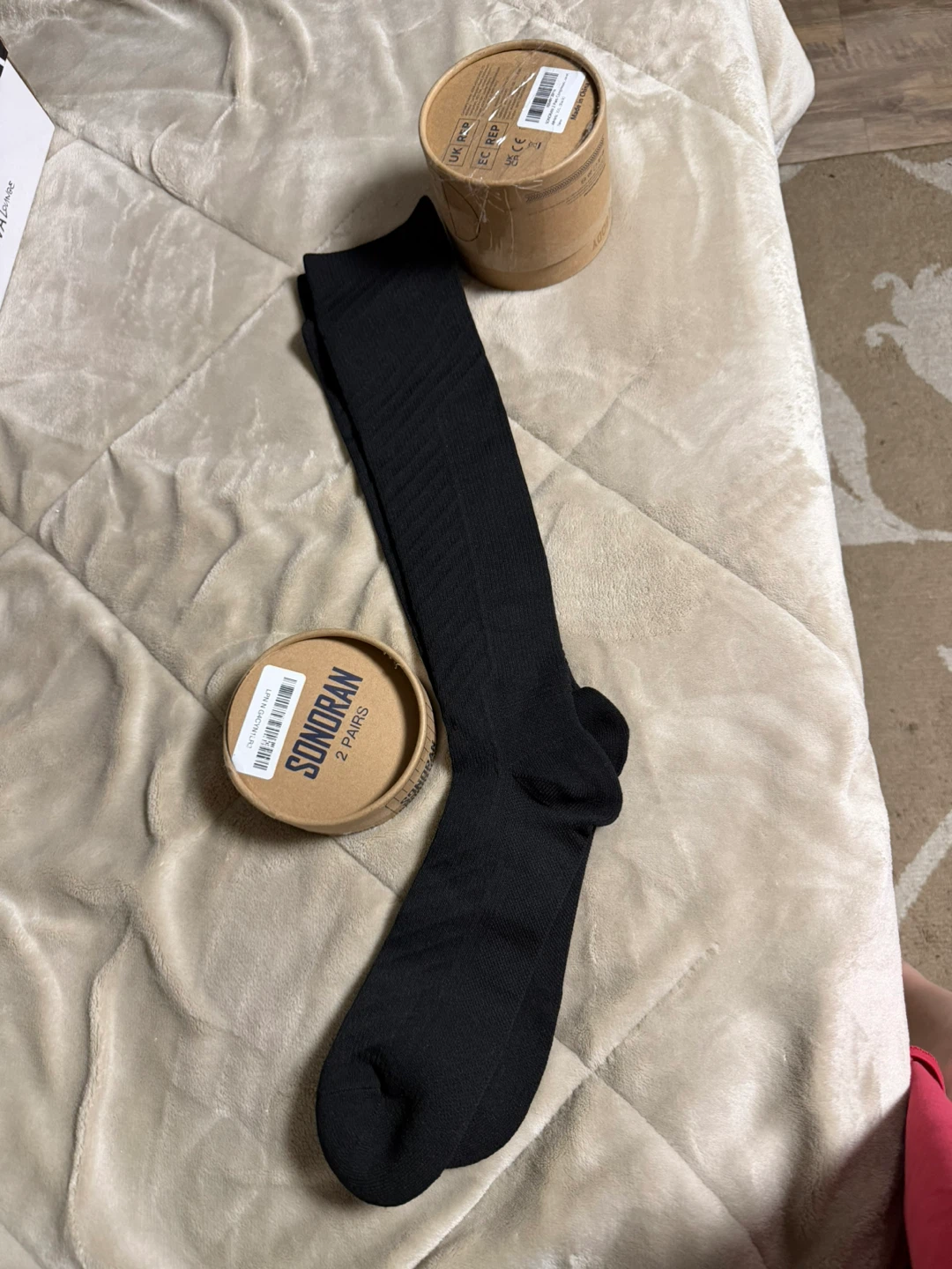 Sonoran Athletic XXL Black Compression Socks - 2 Pairs
