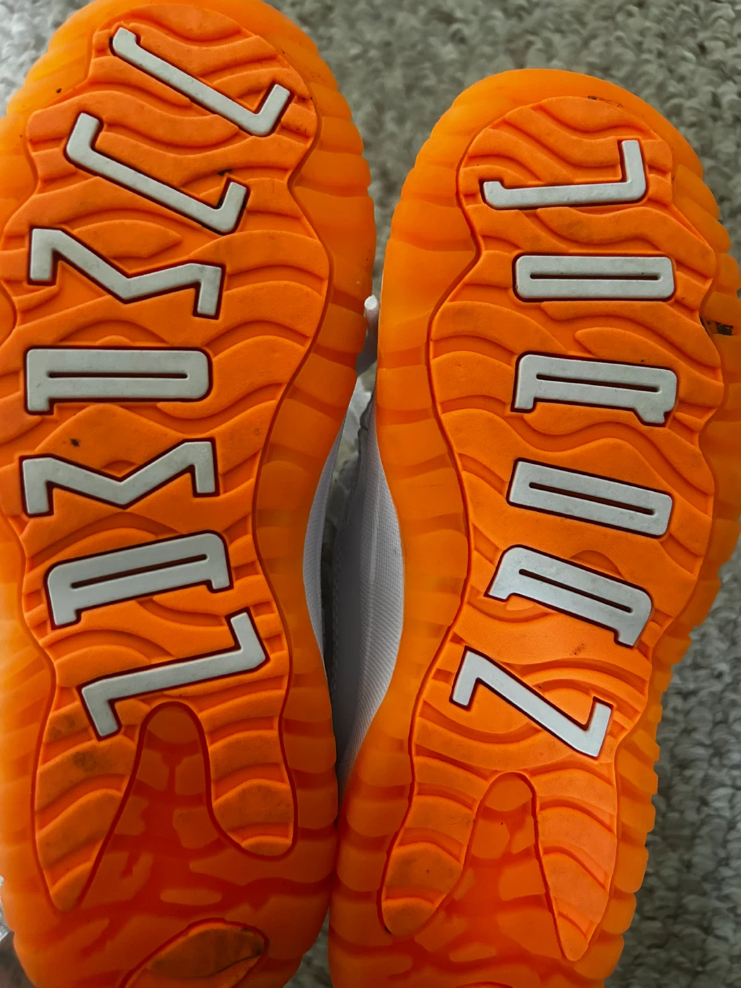 Jordan 11 Retro Low (PS) White Bright Citrus Toddler Shoes - photo 5