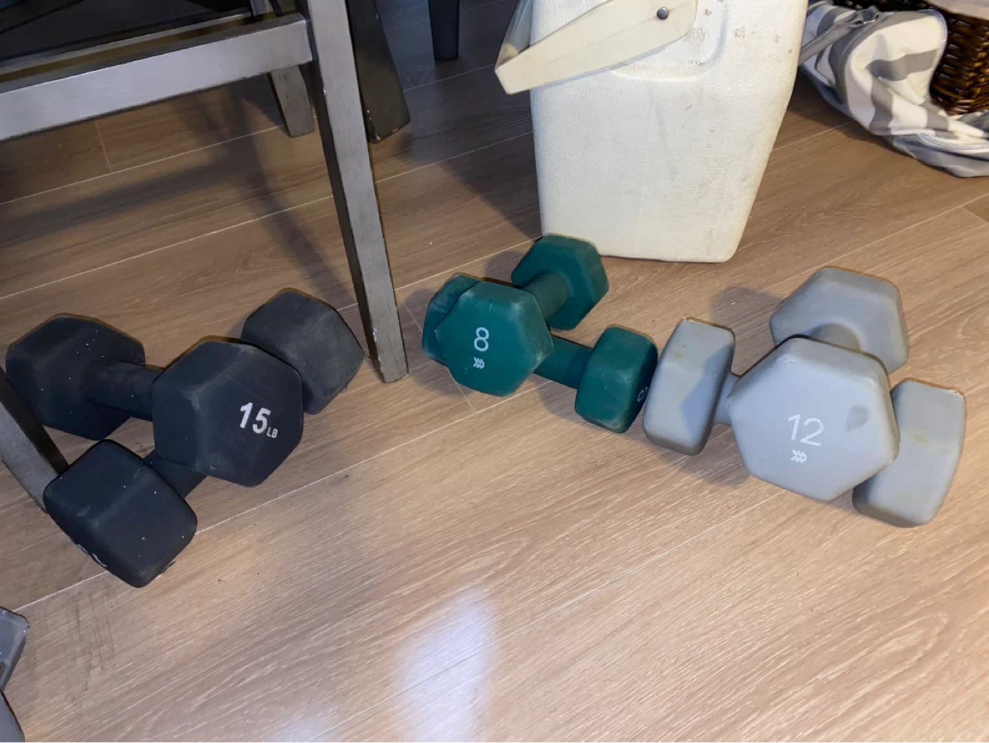 Set of Dumbbells (3 lbs - 15 lbs)