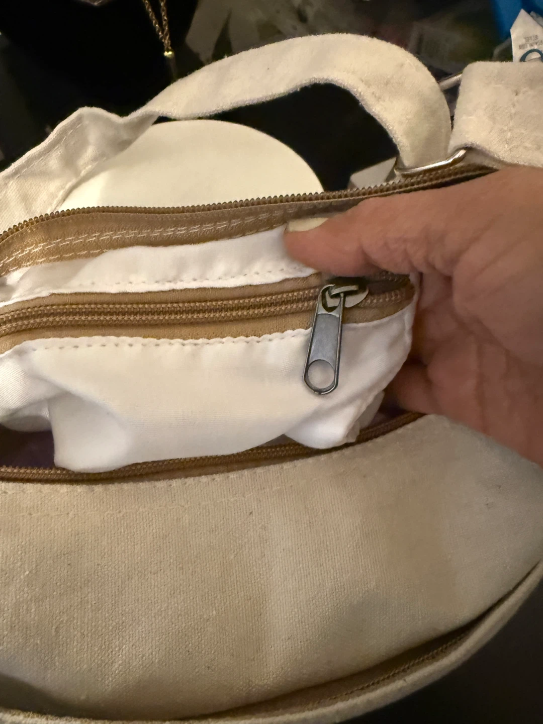 Canvas cotton Shoulder Bag with Butterfly Graphic - photo 3