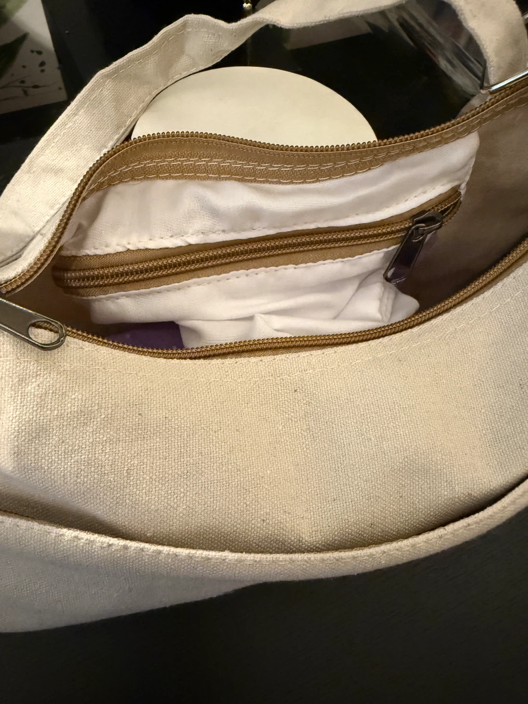 Canvas cotton Shoulder Bag with Butterfly Graphic - photo 4