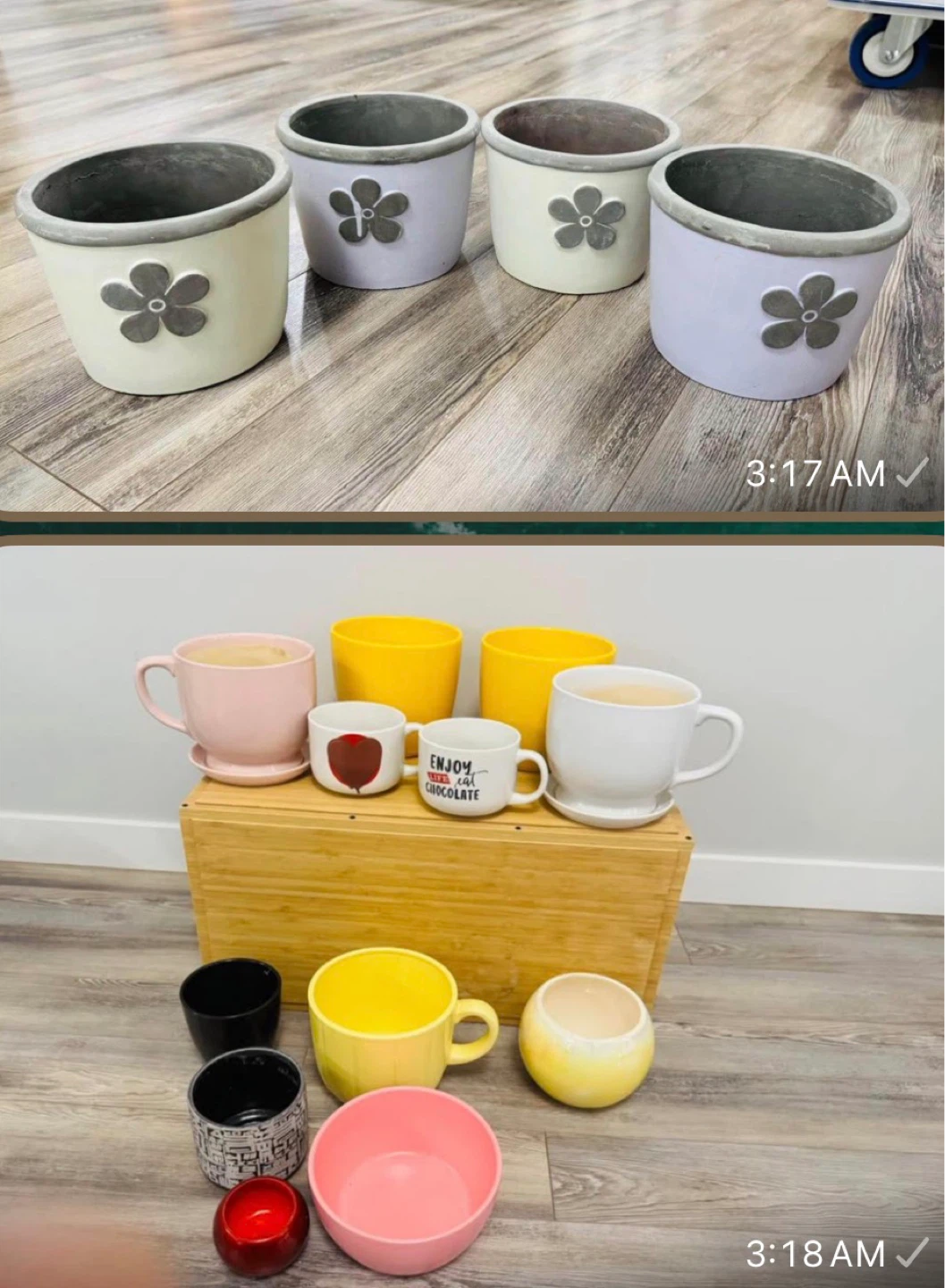 Assorted ceramic empty 16 plant pot - photo 2