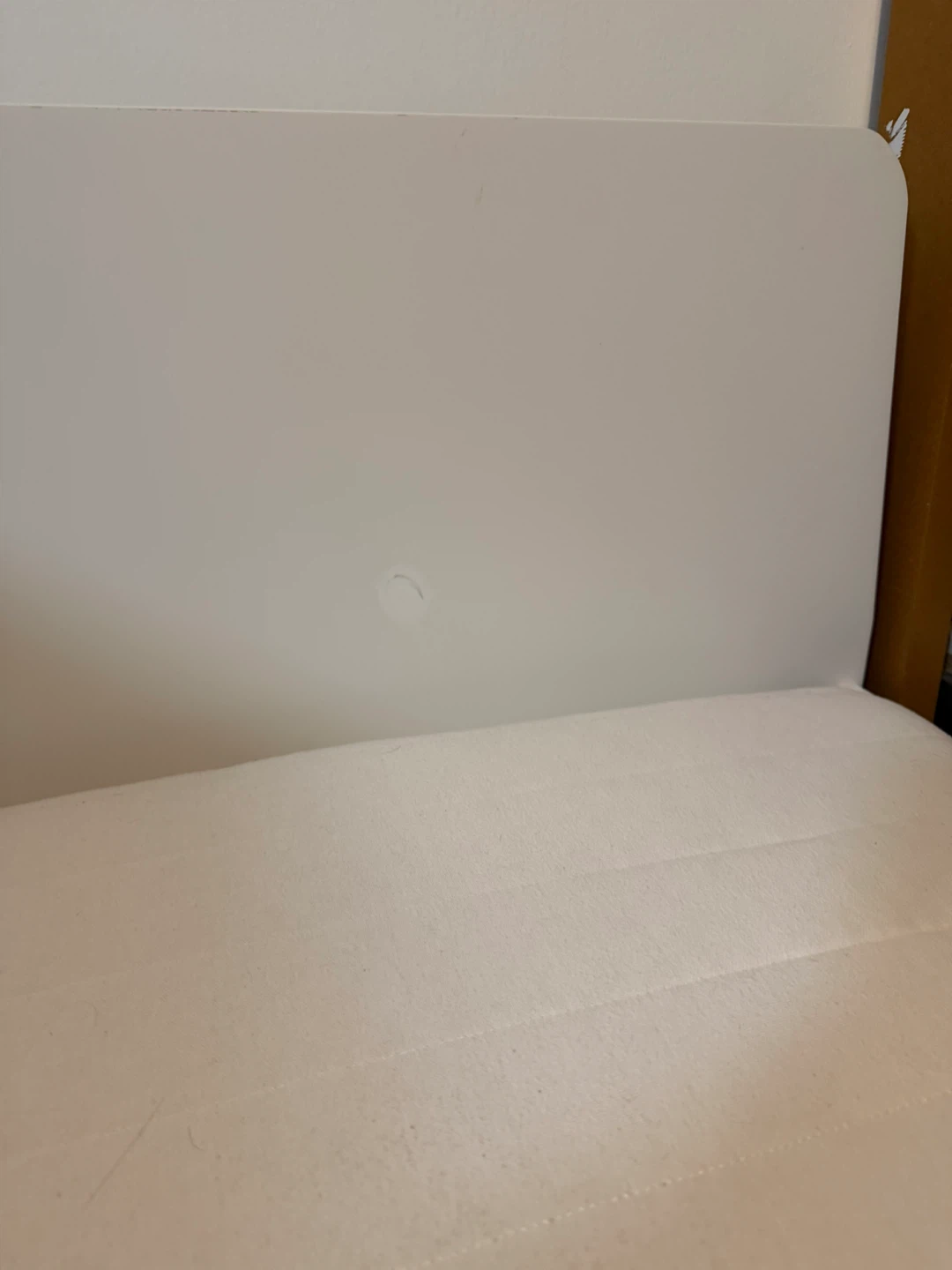 White Twin Bed Frame with Mattress - photo 2