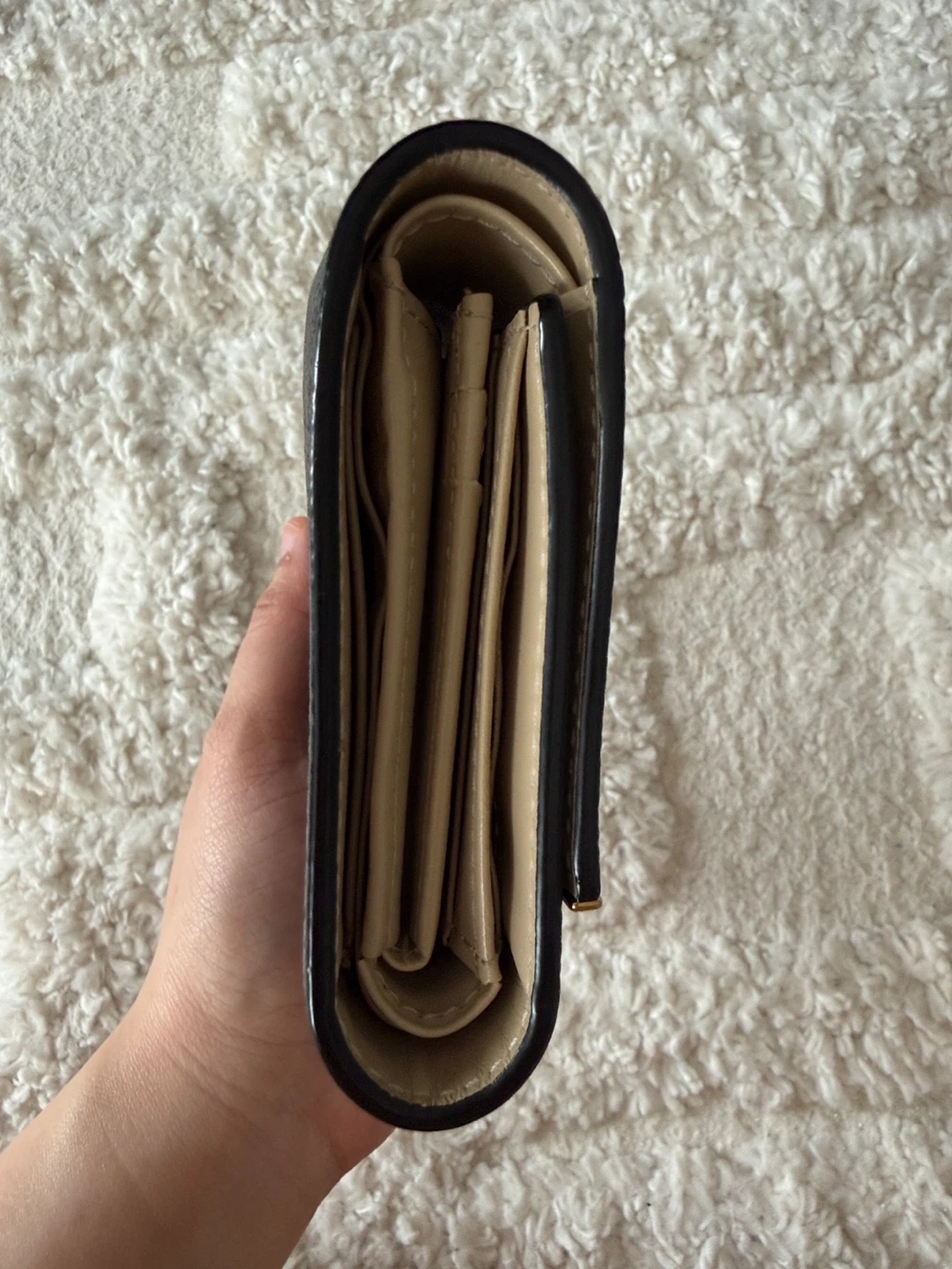 MCM Black Leather Trifold Wallet - photo 4
