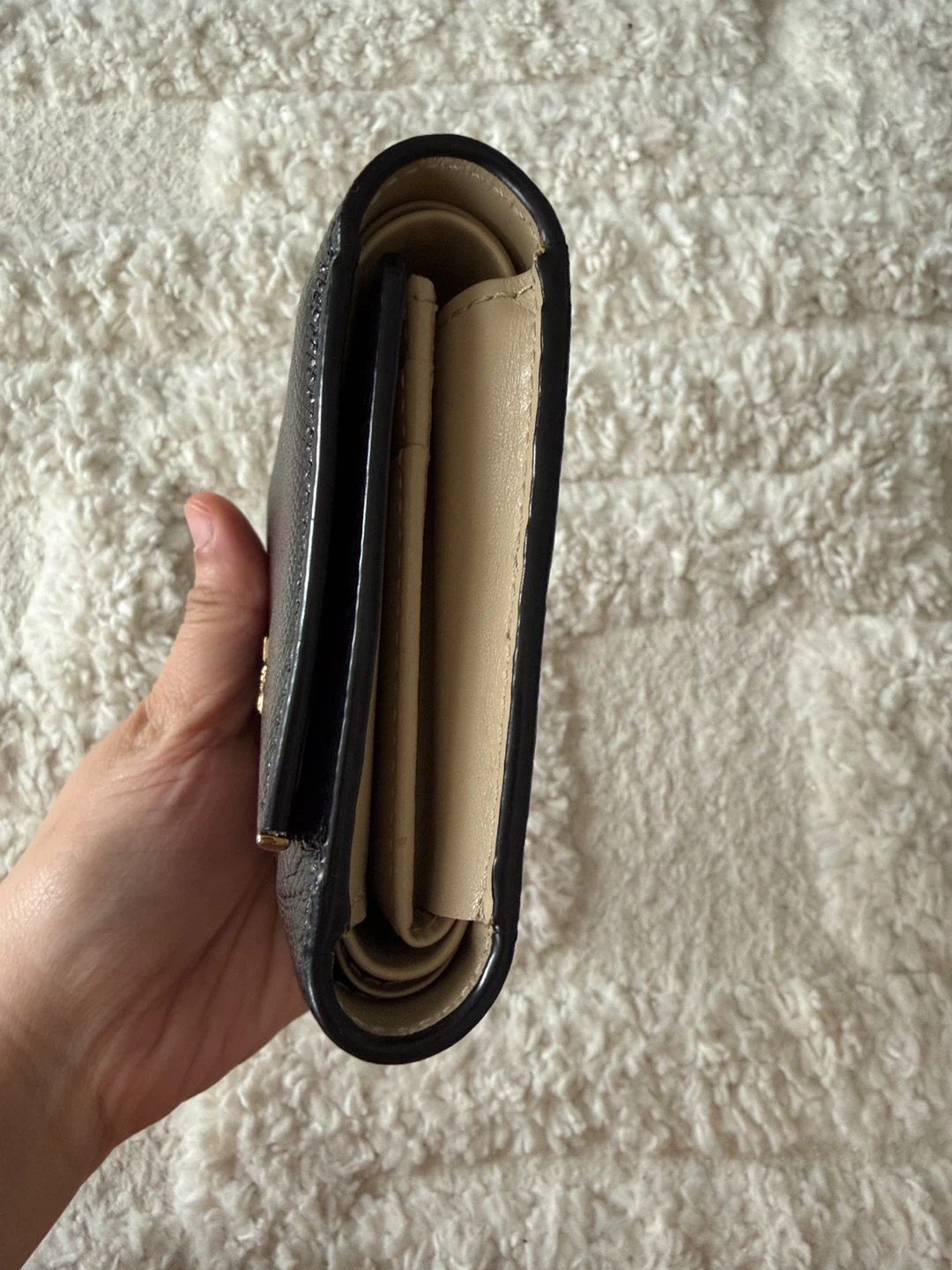 MCM Black Leather Trifold Wallet - photo 3