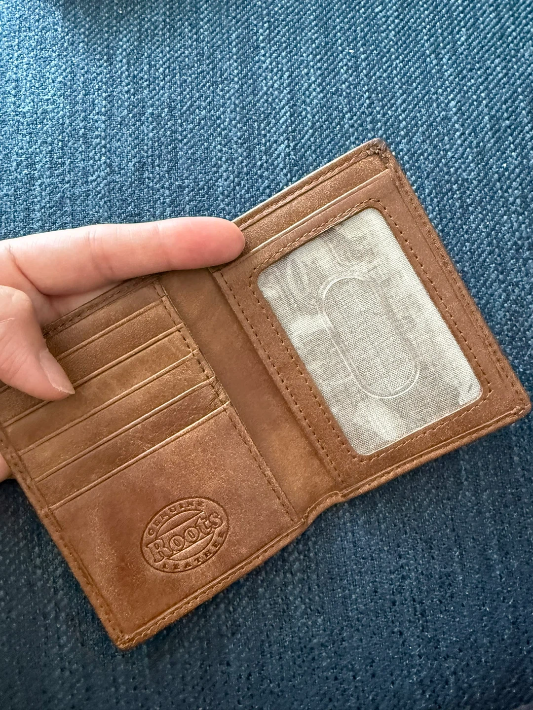 Roots Bi-fold Wallet - Genuine Leather - Brown - photo 3