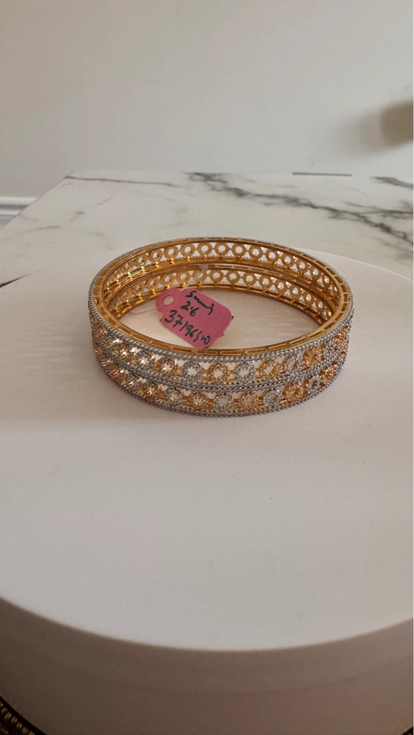 Two tone bangles - photo 4