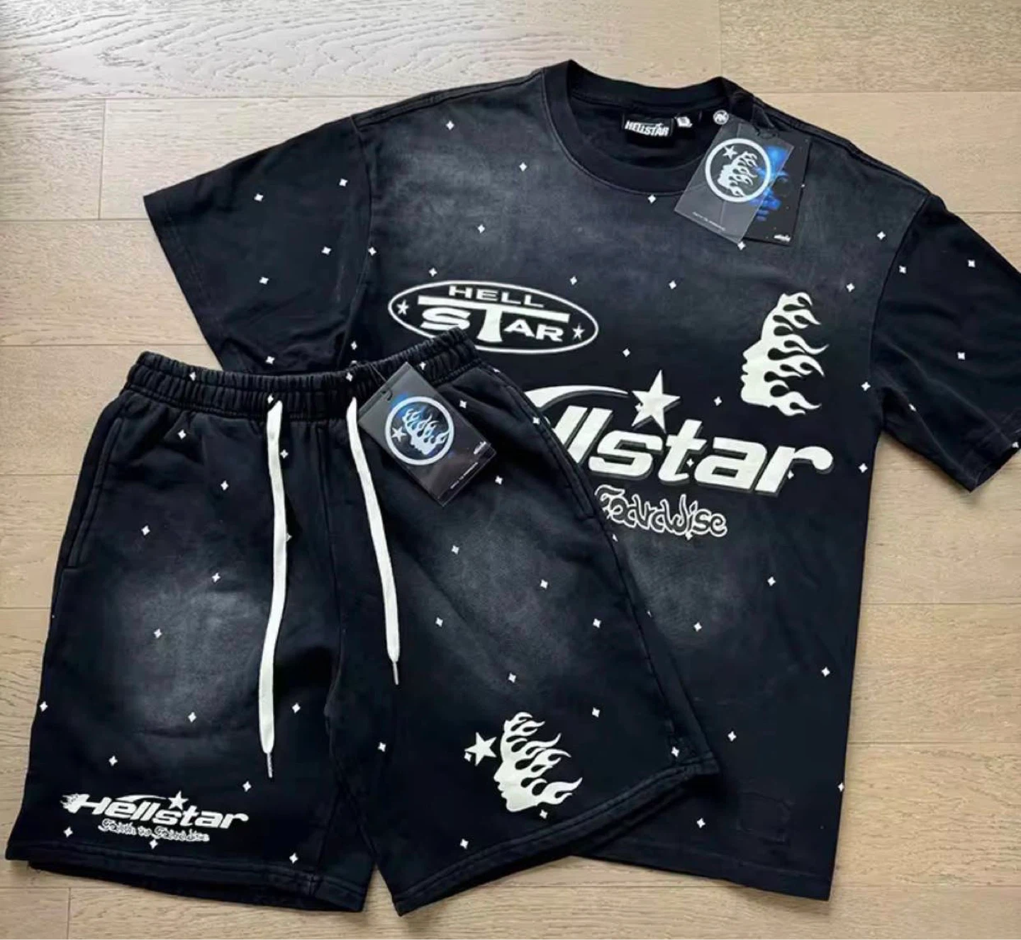 Hellstar T-Shirt and Shorts Set
