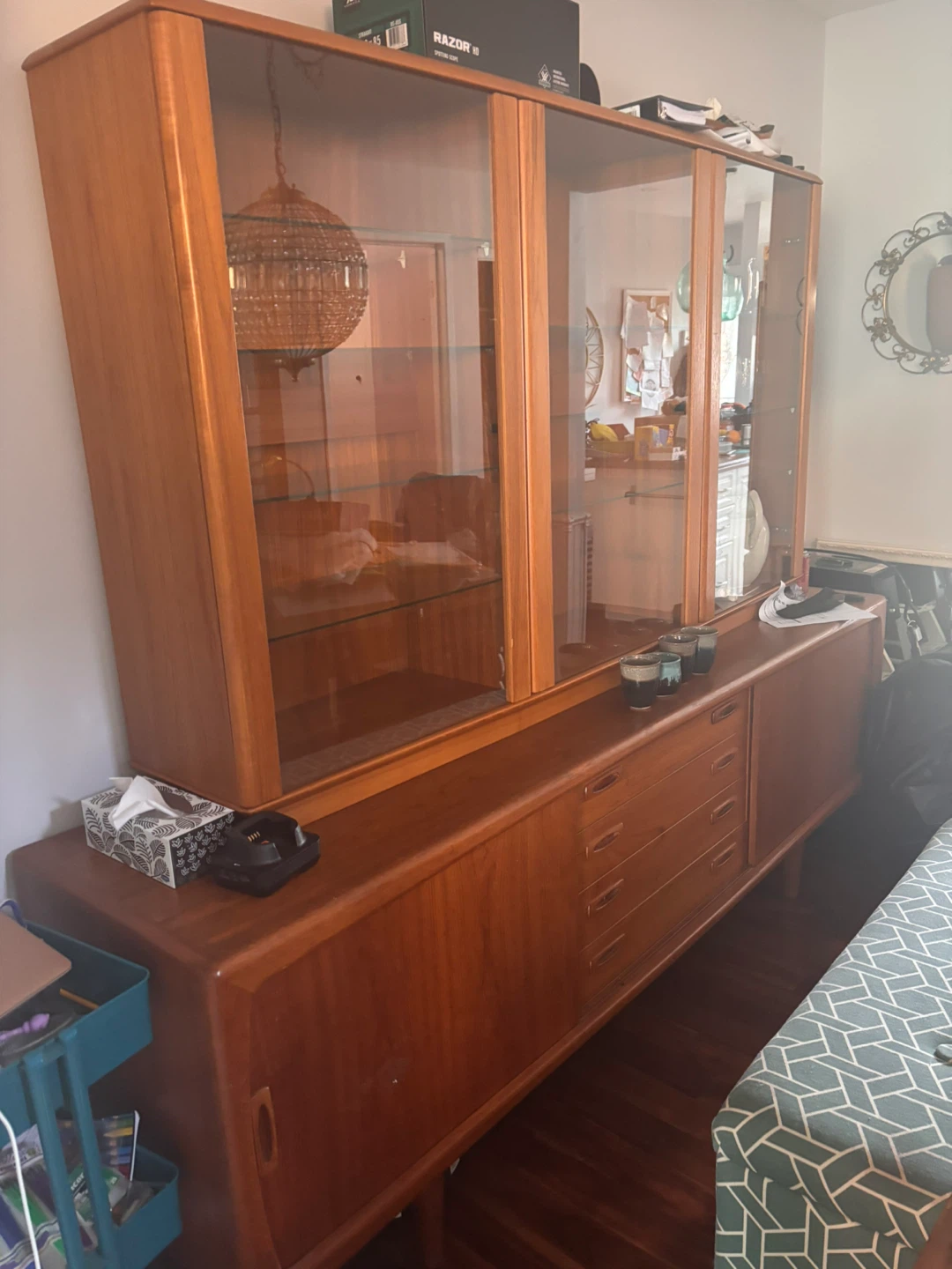 Teak Sideboard with Hutch