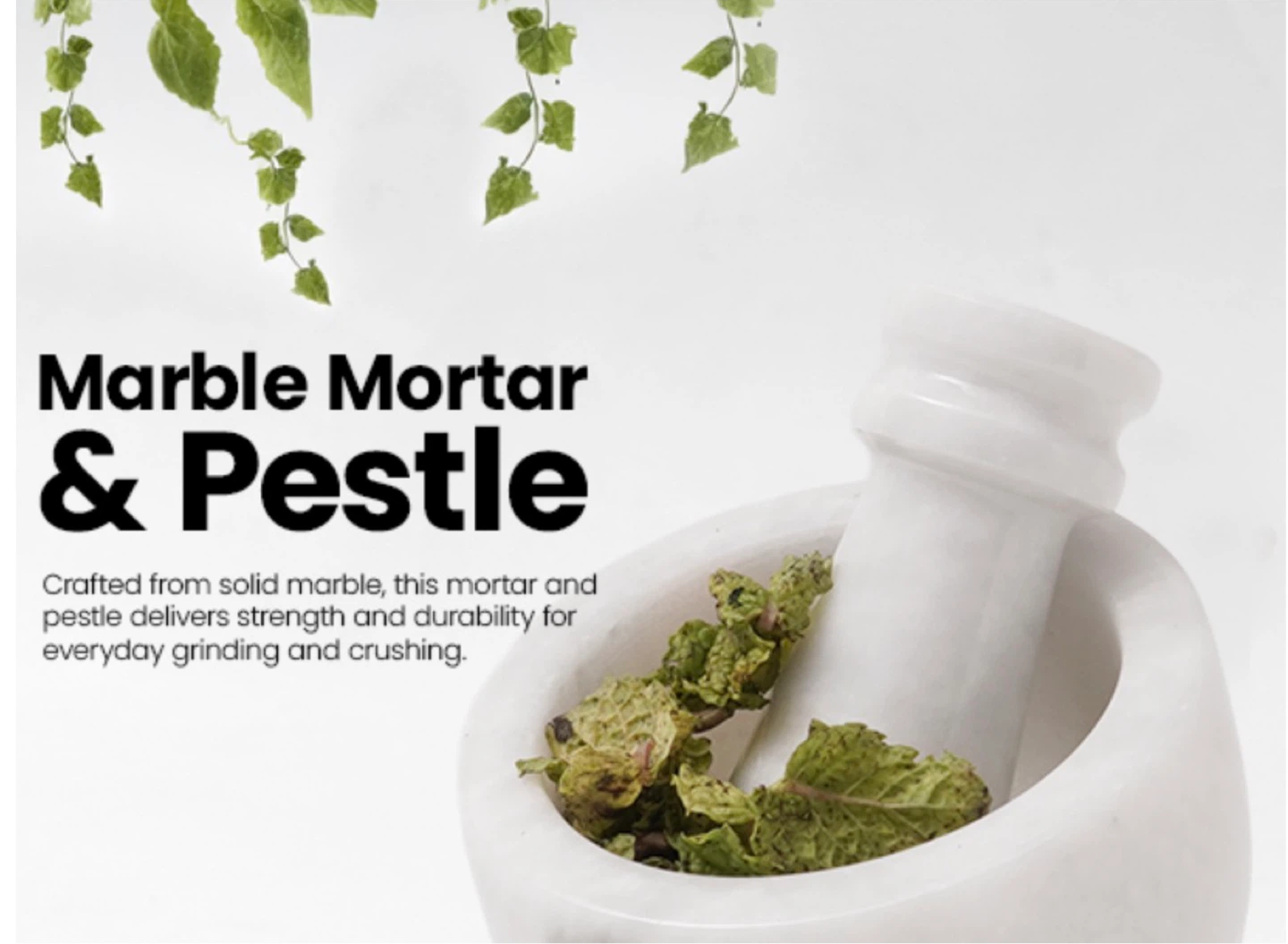 Marble Mortar and Pestle - photo 3