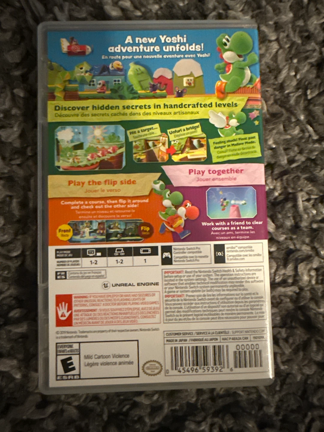 Nintendo Switch Yoshi's Crafted World Game - photo 3