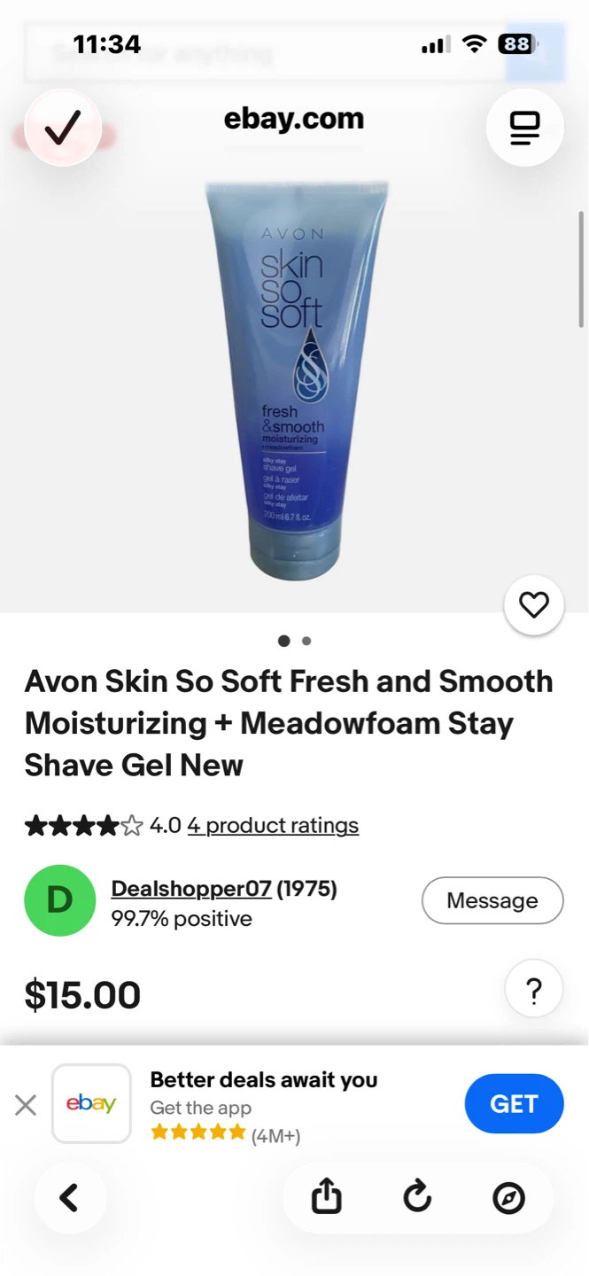 NEW Avon Skin So Soft Body Lotion & Wash Set - photo 3