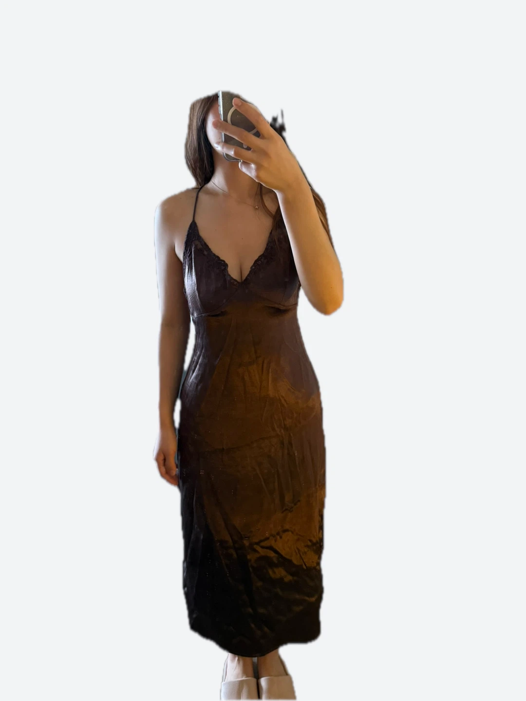 Urban outfitters Brown Slip Dress